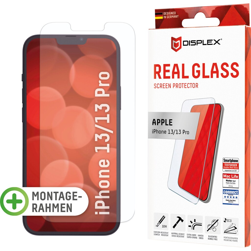 Displex Displayschutzfolie »DISPLEX Real Glass für iPhone 13/13 Pro«