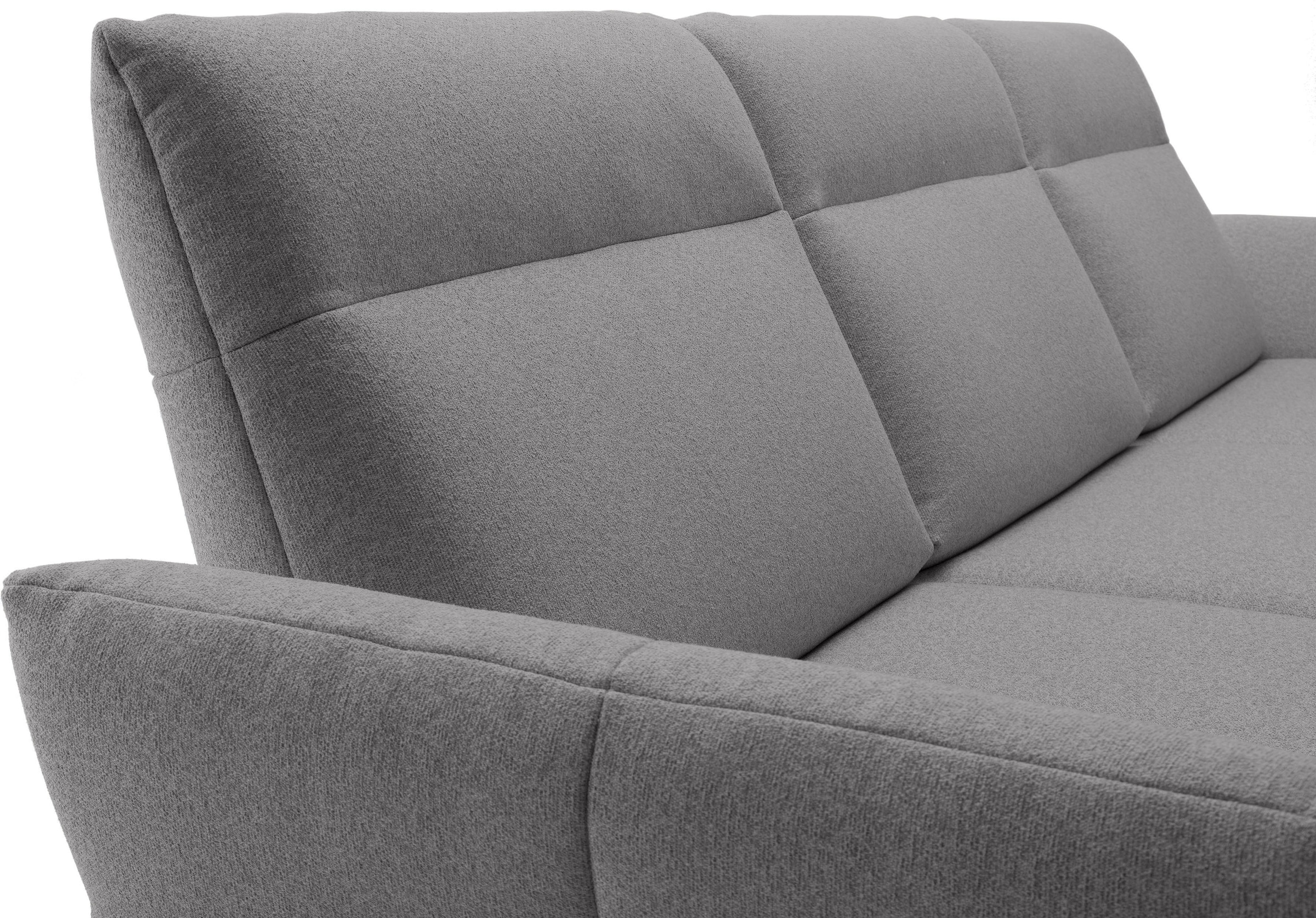 Creation BY ROLF BENZ Ecksofa »CR.460« Sockel in Eiche, Winkelfüße in Umbragrau, Breite 318 cm