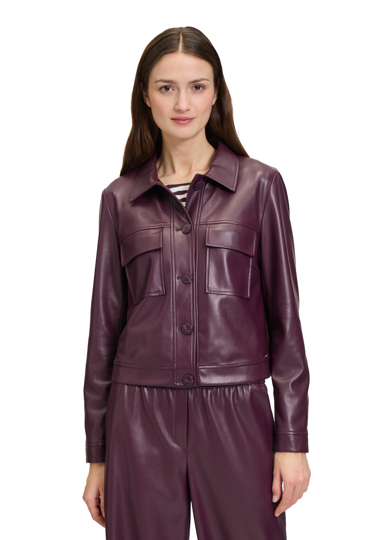 Betty&Co Jackenblazer »Lederjacke langarm«
