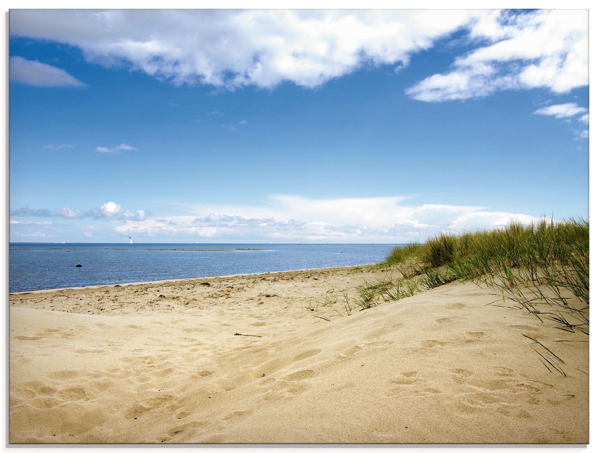 Artland Glasbild »Sommer am Strand«, Strand, (1 St.)