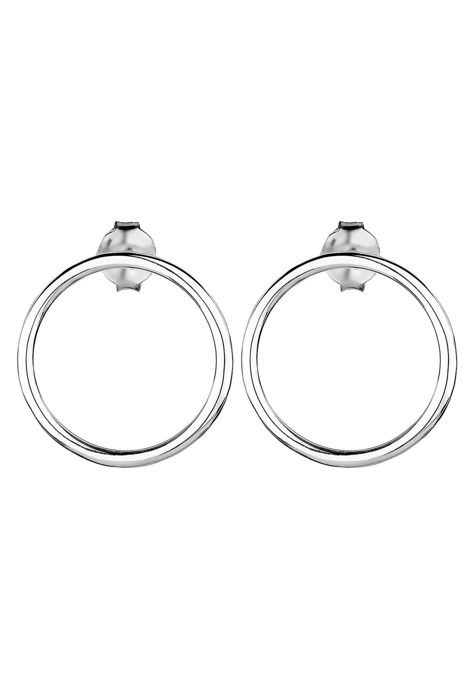 Elli Paar Ohrstecker »Ohrringe Basic Kreis Geo Trend 925 Sterling Silber«
