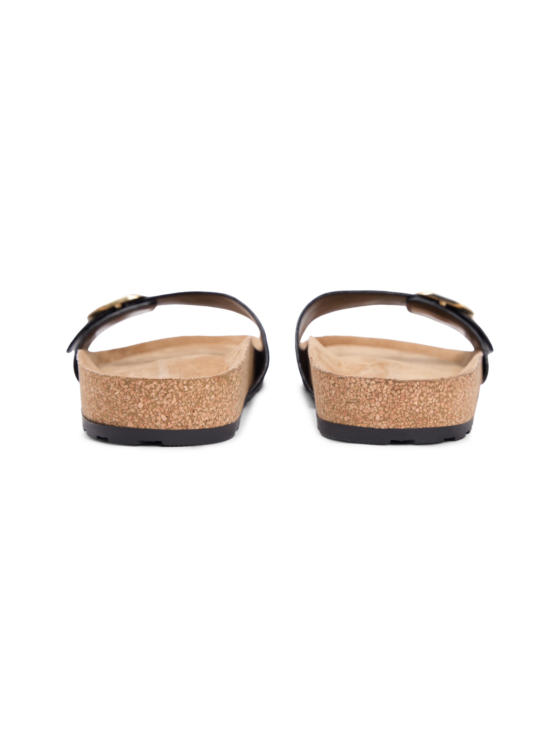 Tommy Hilfiger Pantolette »TH CLASSIC CORK SANDAL PEARL LTH«  Strandschuh, Pool Slides, Flat mit Logoemblem