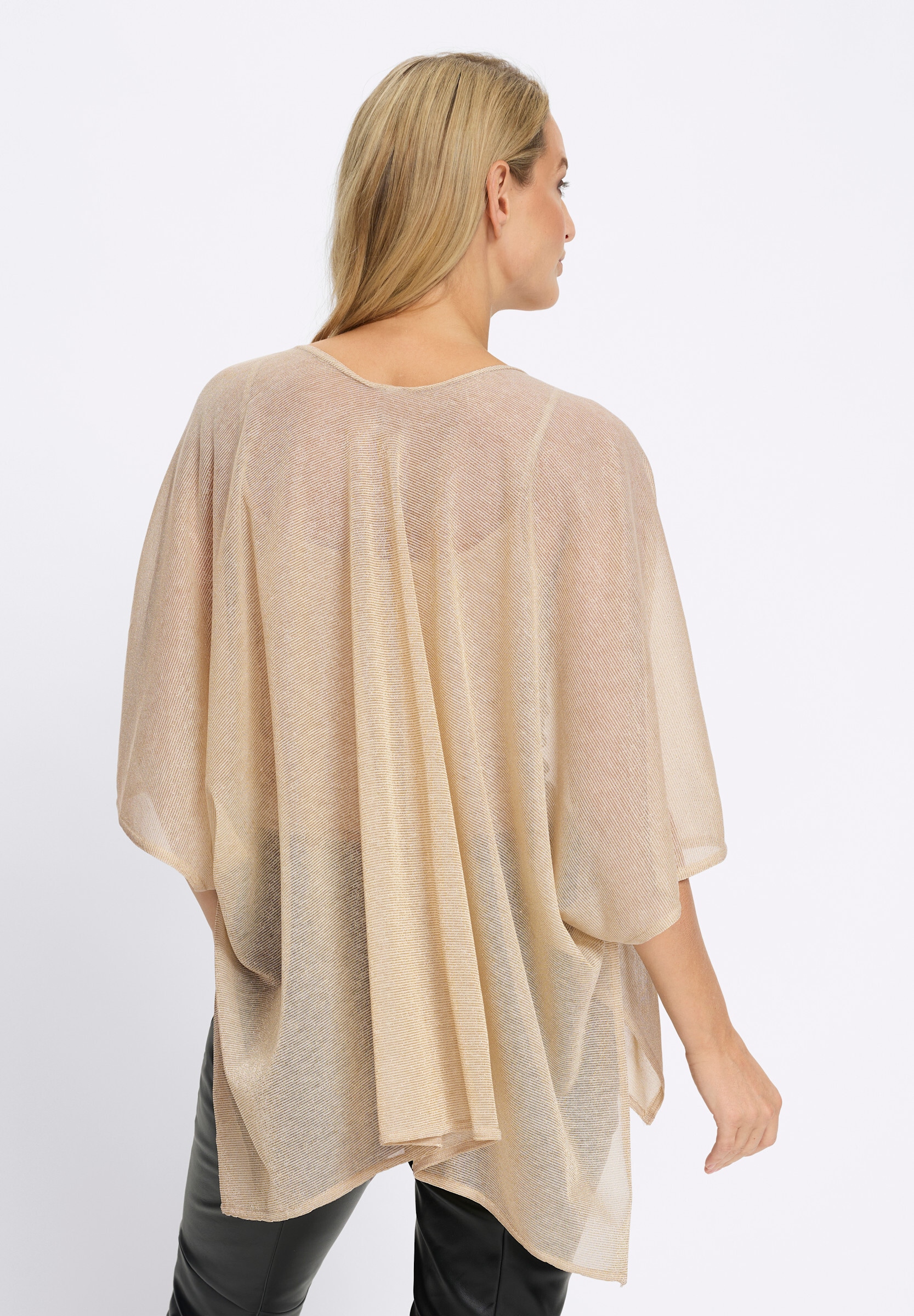 heine Shirtjacke »Shirtjacke Shirtjacke mit glitzernden Garnen«