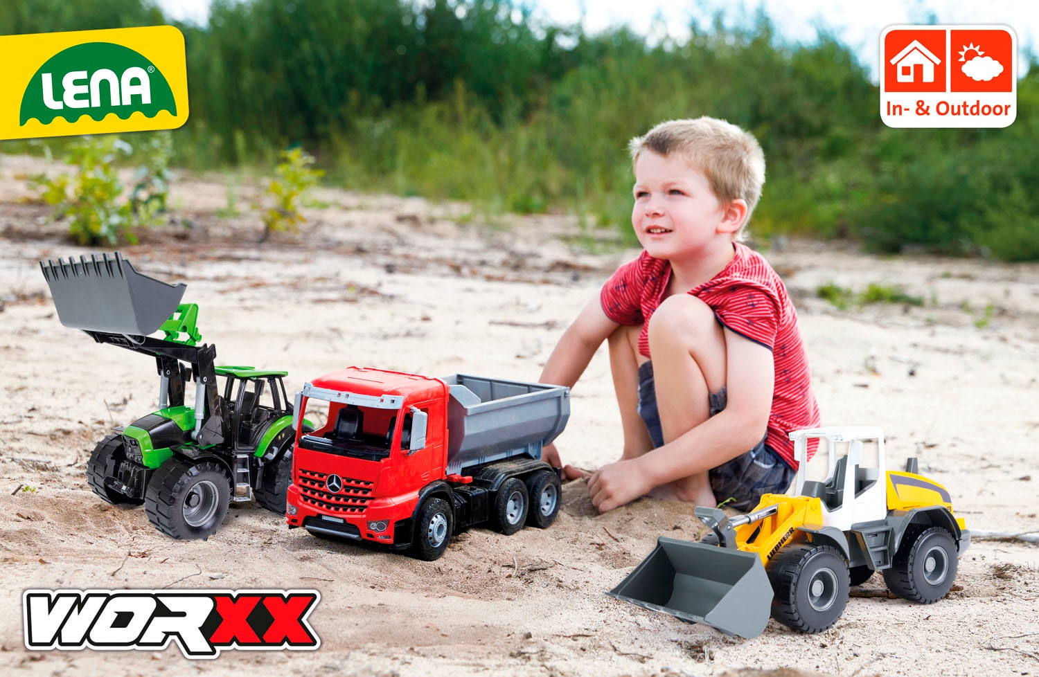 Lena® Spielzeug-LKW »Worxx, Mercedes-Benz Arocs« Made in Europe
