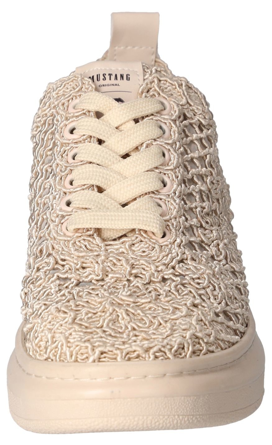 Mustang Shoes Sneaker, Plateausneaker, Schnürschuh mit Keilabsatz