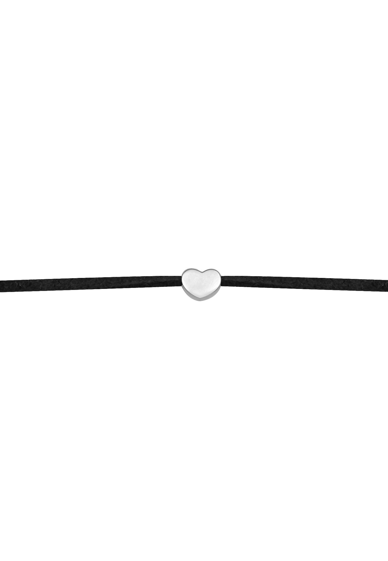 Elli Choker »Halskette Choker Herz Satinband 925 Silber«