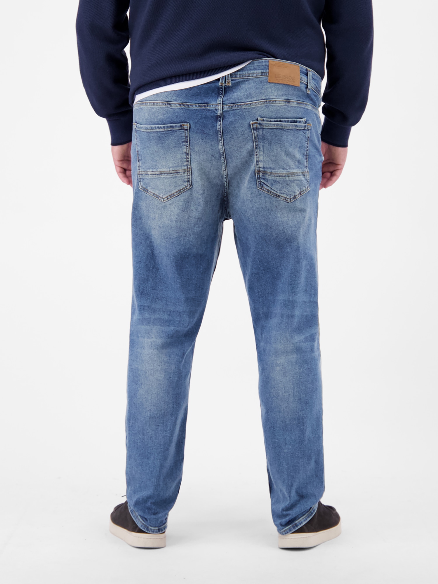 LERROS 5-Pocket-Jeans »Herren Jeans BAXTER in Übergrössen, Straight Leg«