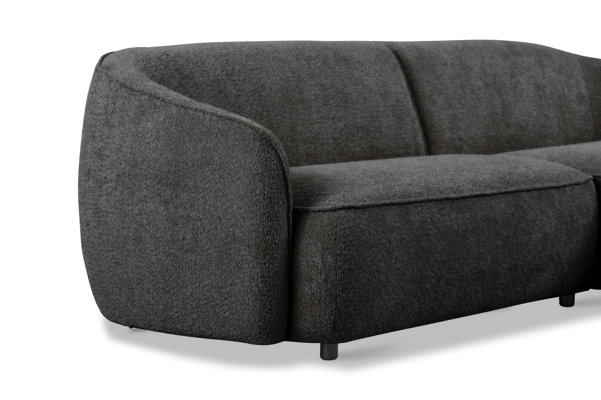 INOSIGN Ecksofa »Cosigo«, Breite 246 cm, 2 Chenille-Stoffe zur Auswahl, mit Kaltschaum