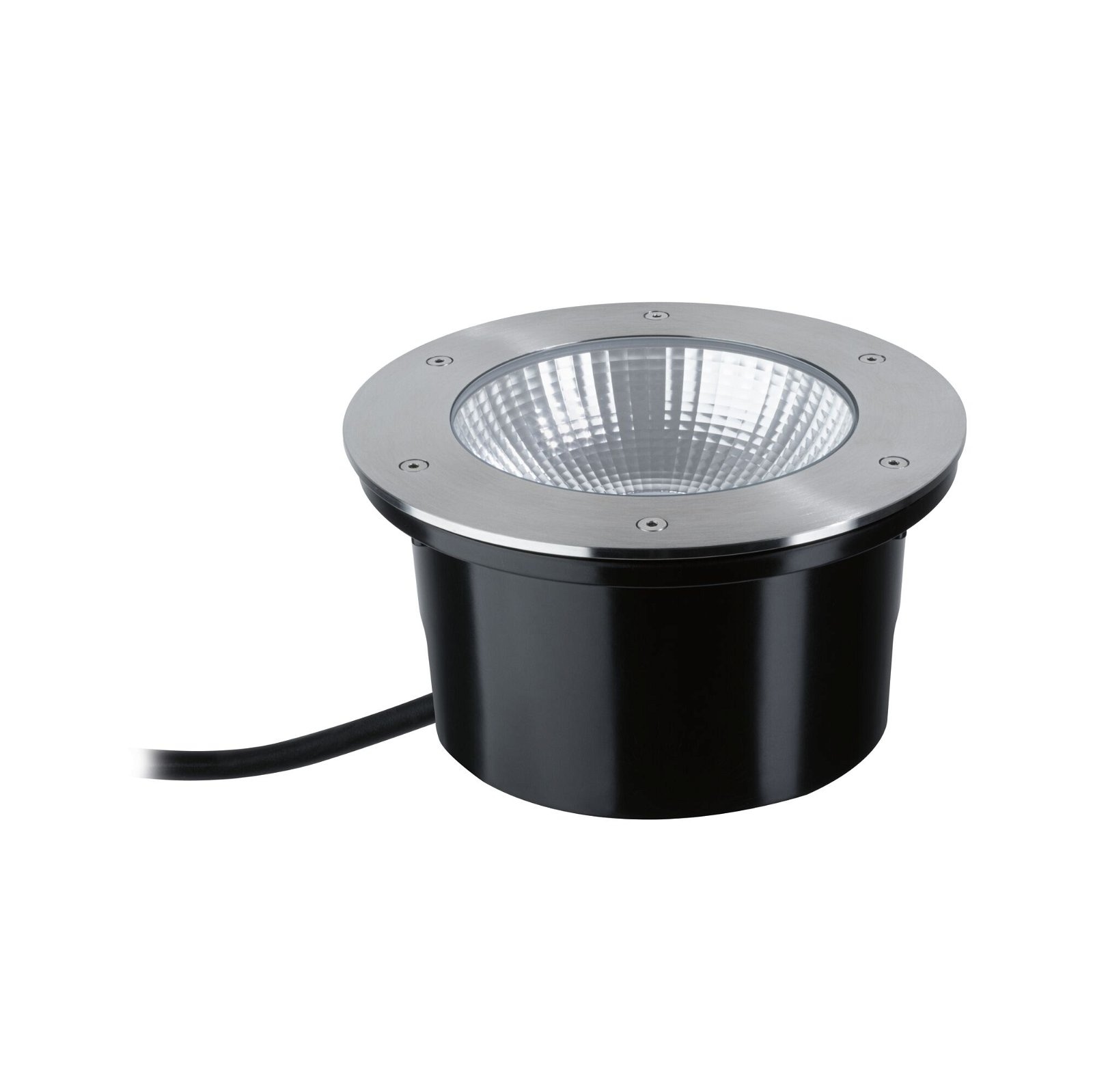Paulmann LED Einbauleuchte »DureaIP67 rund 213mm 3000K 12,5W 870lm 230V Edelstahl Metall«, 1 flammig, Bodeneinbauleuchte