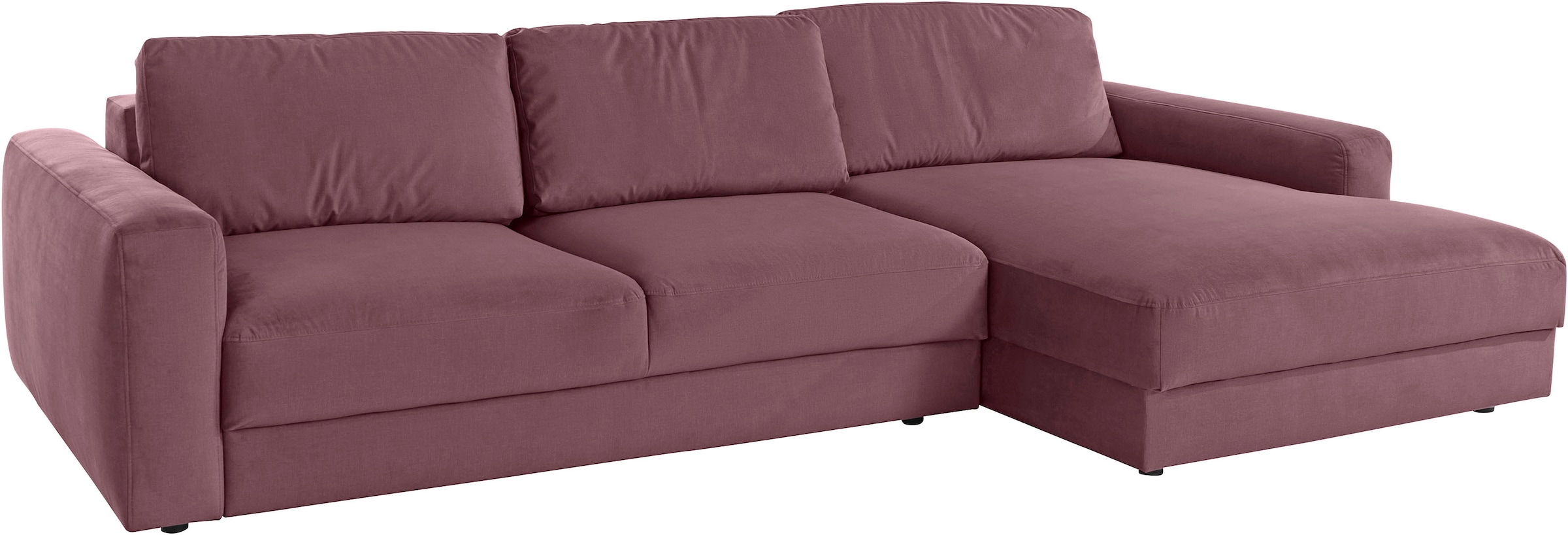 Places of Style Ecksofa »Bloomfield, L-Form«, extra tiefe Sitzfläche, wahlweise mit Sitztiefenverstellung