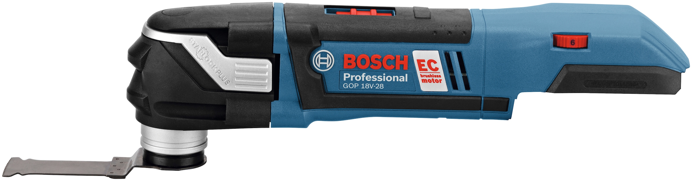 Bosch Professional Akku-Multifunktionswerkzeug »GOP 18V-28 PROFESSIONAL«, Akku-Multi-Cutter, mit Starlock, ohne Akku und Ladegerät