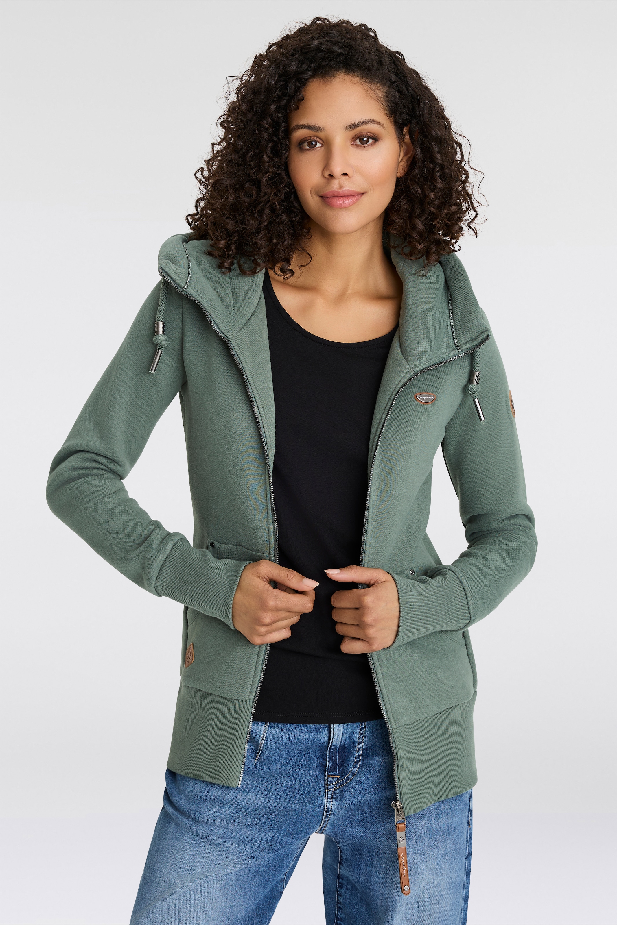 Ragwear Sweatjacke »NESKA ZIP O«, mit extra breiten Bündchen