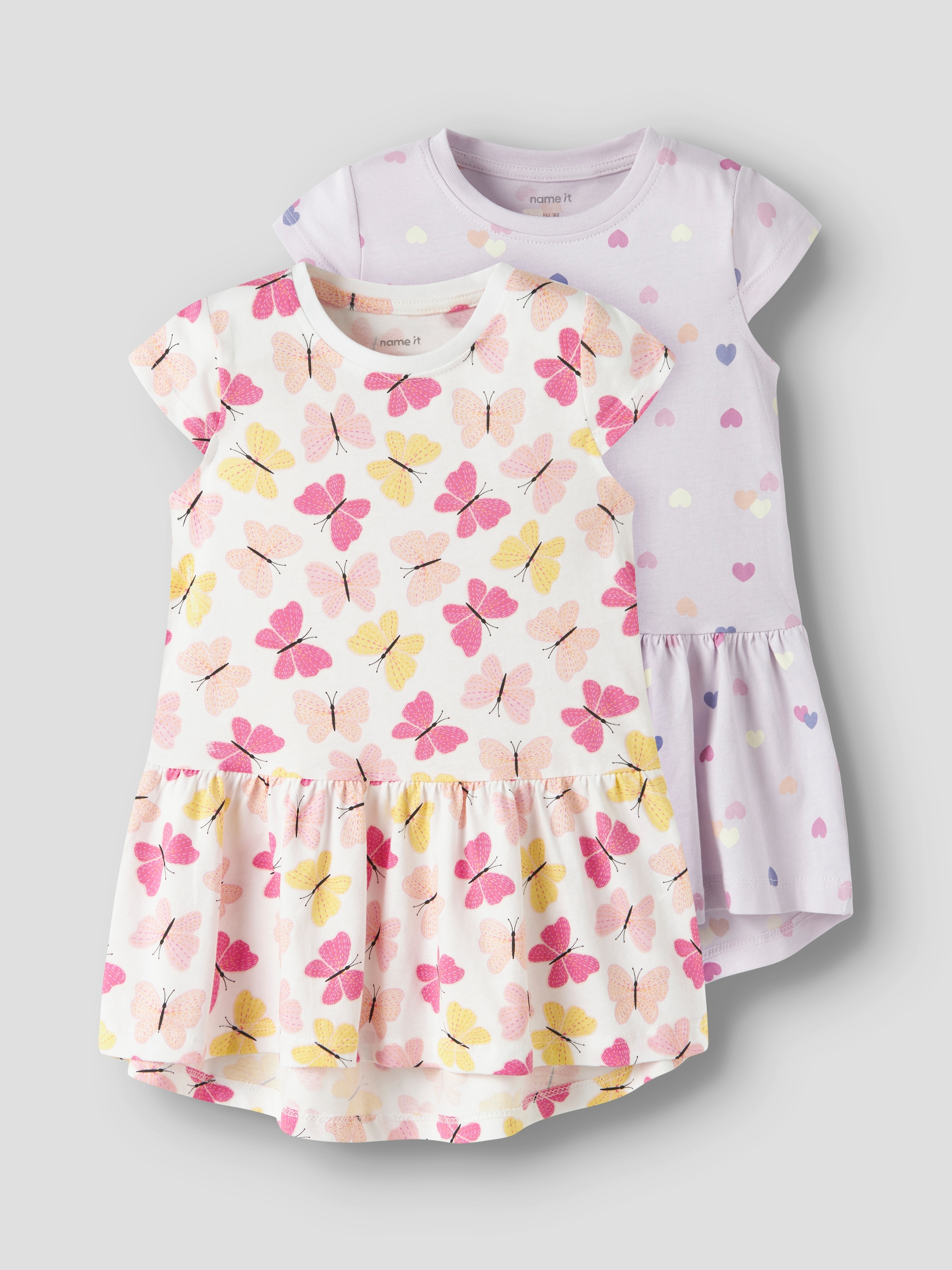 Name It Jerseykleid »NMFVIGGA 2P CAPSL DRESS« Packung, 2 tlg. Baumwolle, regular fit