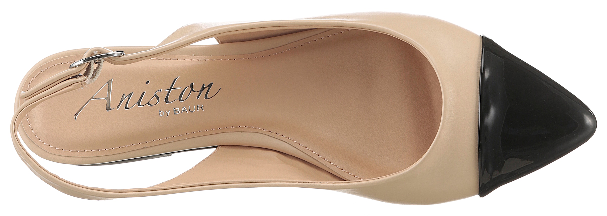 Aniston SHOES Slingpumps, Flat, Sommerschuh, Lackspitze - NEUE KOLLEKTION