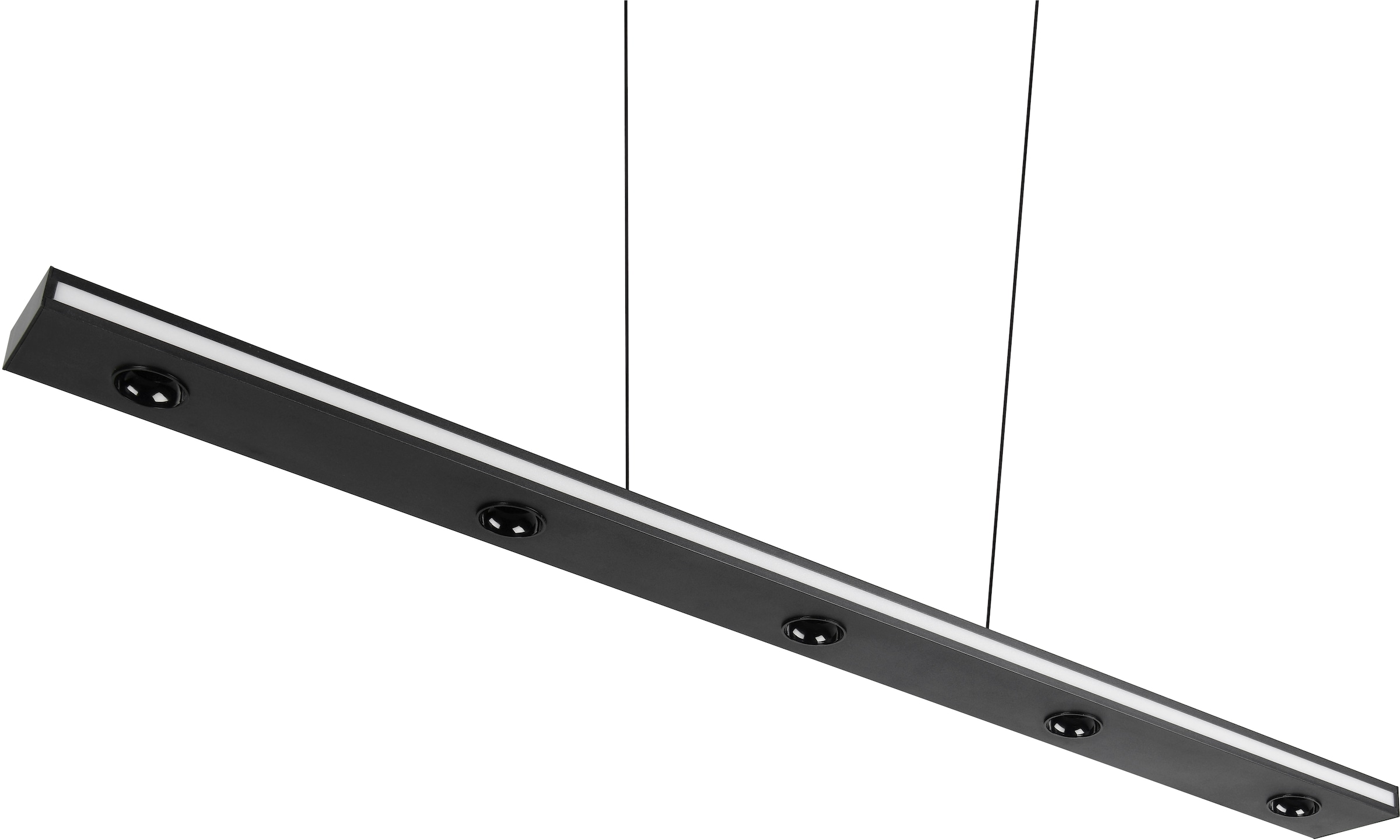 TRIO Leuchten LED Pendelleuchte »GRAHAM, Hängeleuchte höhenverstellbar, dimmbar, Memoryfunktion« LED-Board 1 Stk. Farbwechsler | warmweiß - kaltweiß up-and-down Licht Lichtfarbe einstellbar warm- bis kaltweiß 2300-4000K