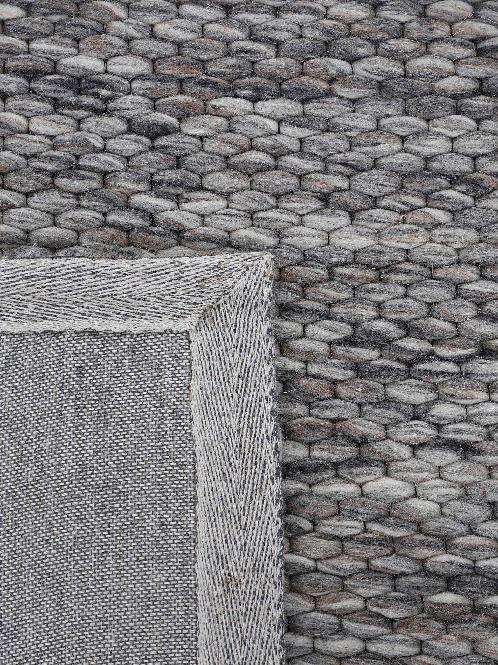 carpetfine Läufer »Sina«, rechteckig, 14 mm Höhe, Handweb Teppich, reine Wolle, meliert, handgewebt, weich & kuschelig