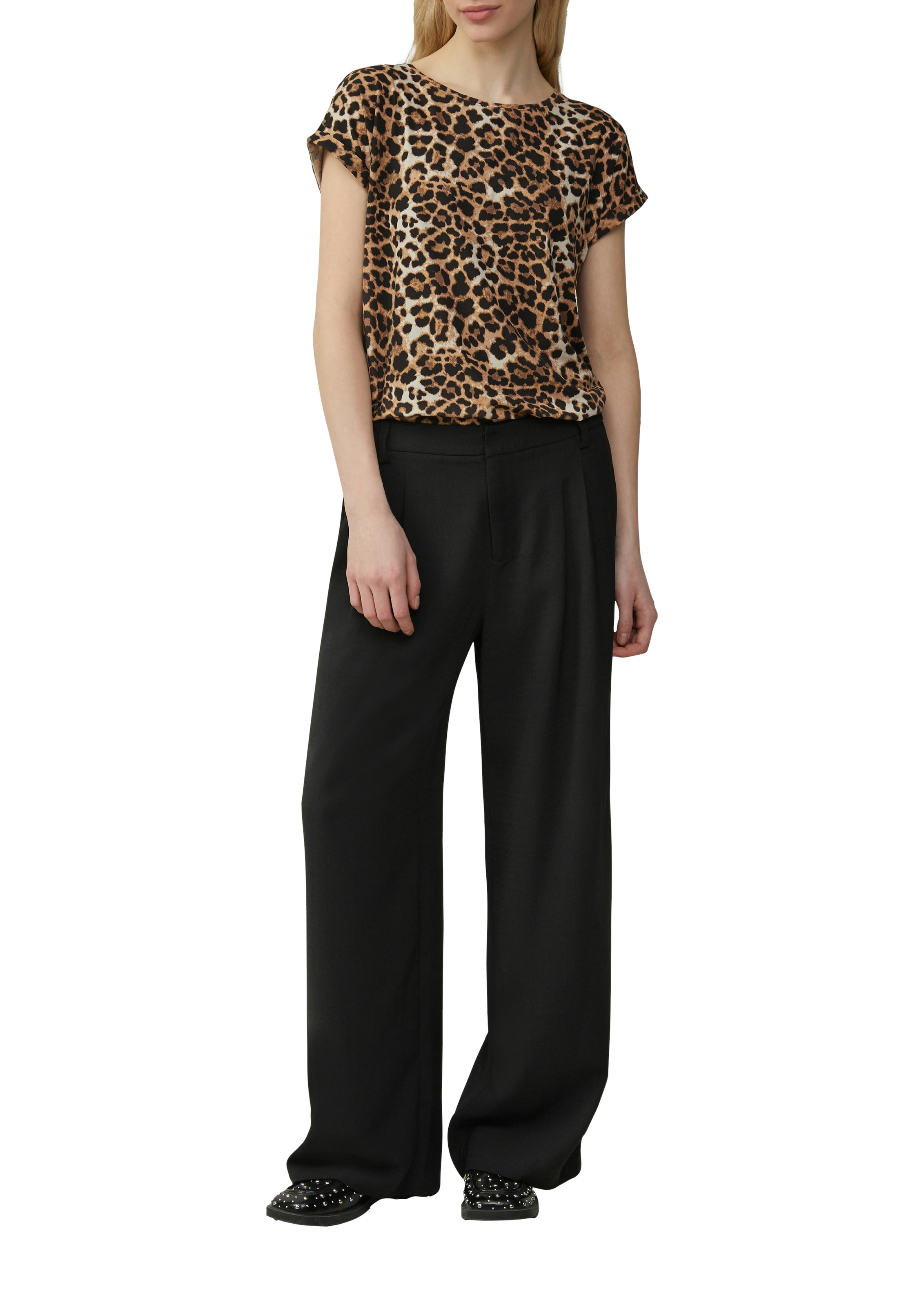 QS T-Shirt, mit All-Over Print