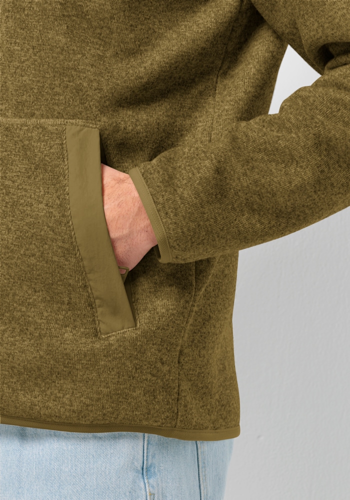 Jack Wolfskin Fleecejacke »TANNENSPUR HOODED JKT M«, mit Kapuze