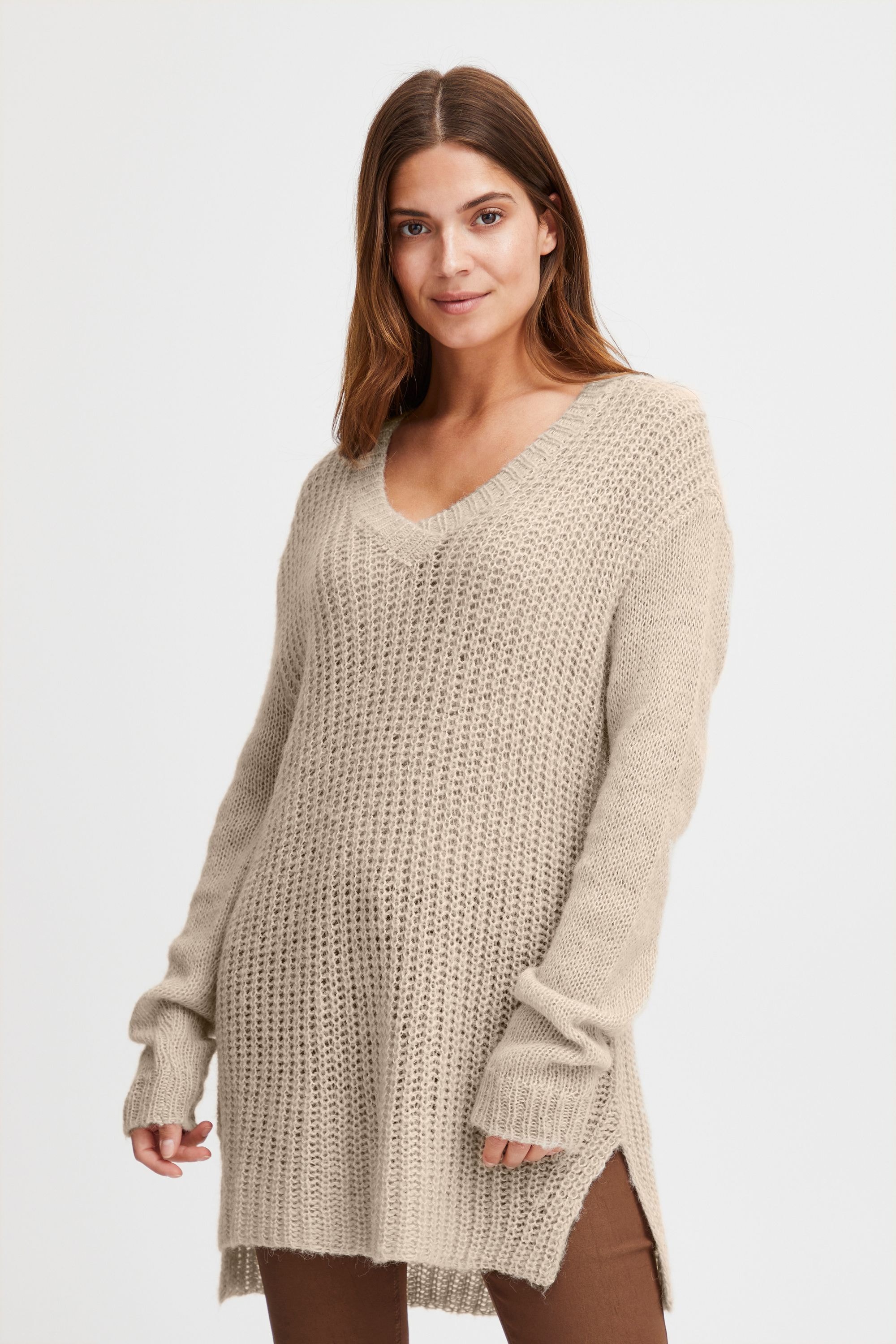 fransa Strickfleece-Pullover »Strickpullover FRBien«