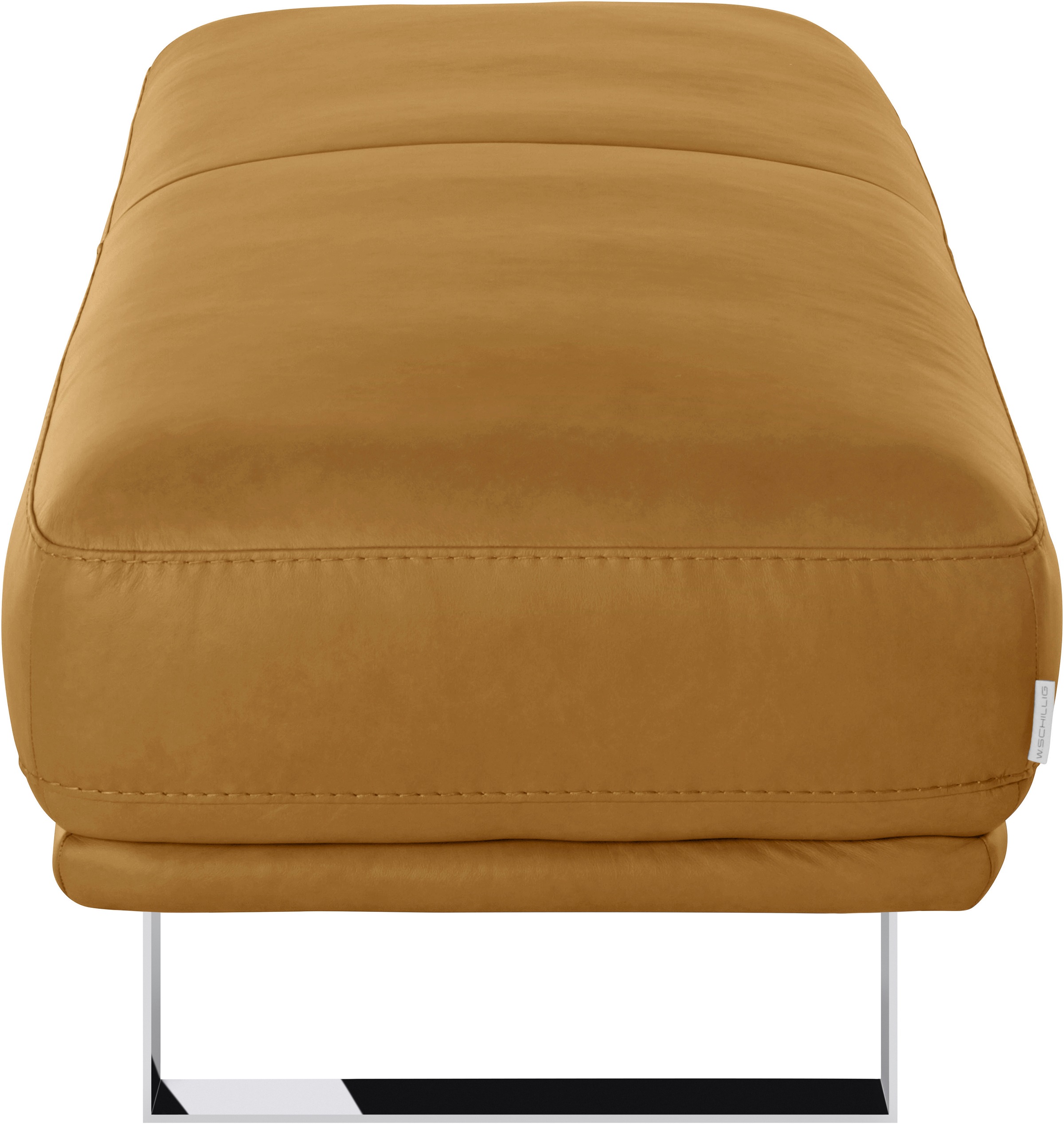 W.SCHILLIG Hocker »montanaa«, mit Metallkufen in Chrom glänzend, Breite 141 cm