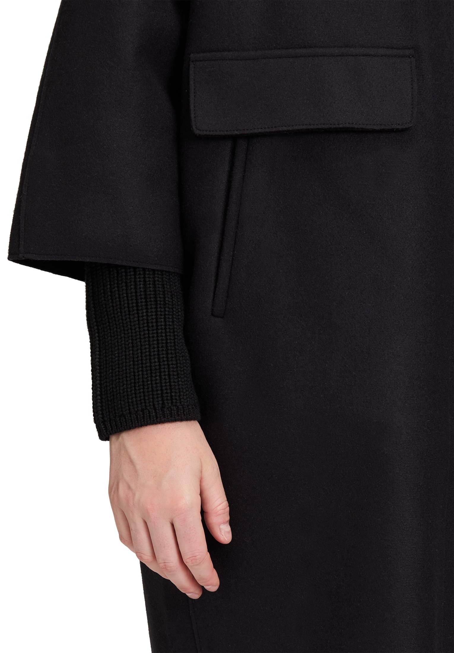 Betty Barclay Wolljacke »Wollmantel mit Strickdetails«