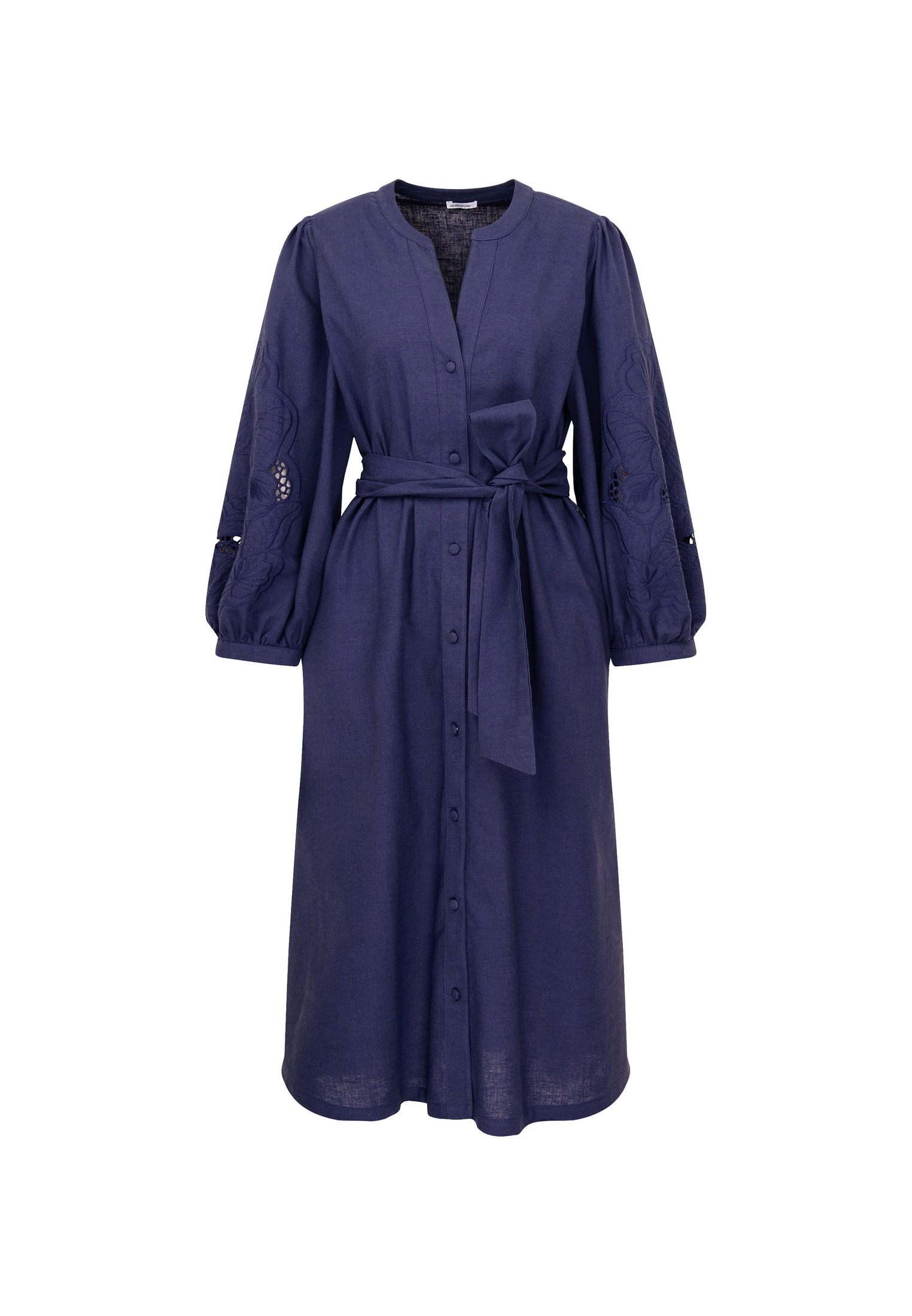 seidensticker Sommerkleid »Schwarze Rose«, 7/8-Arm Rundhals Uni