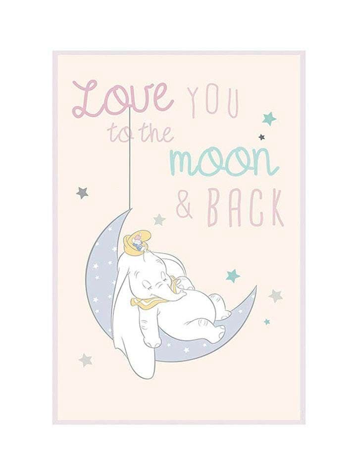 Poster »Dumbo Moon«, Disney, (1 St.), Kinderzimmer, Schlafzimmer, Wohnzimmer