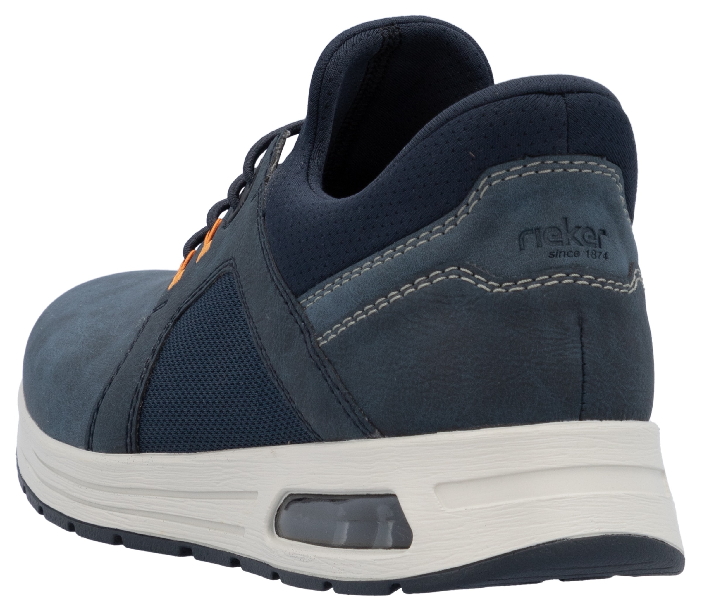 Rieker Slip-On Sneaker, Freizeitschuh, Halbschuh, Schlupfschuh mit gepolstertem Schaftrand