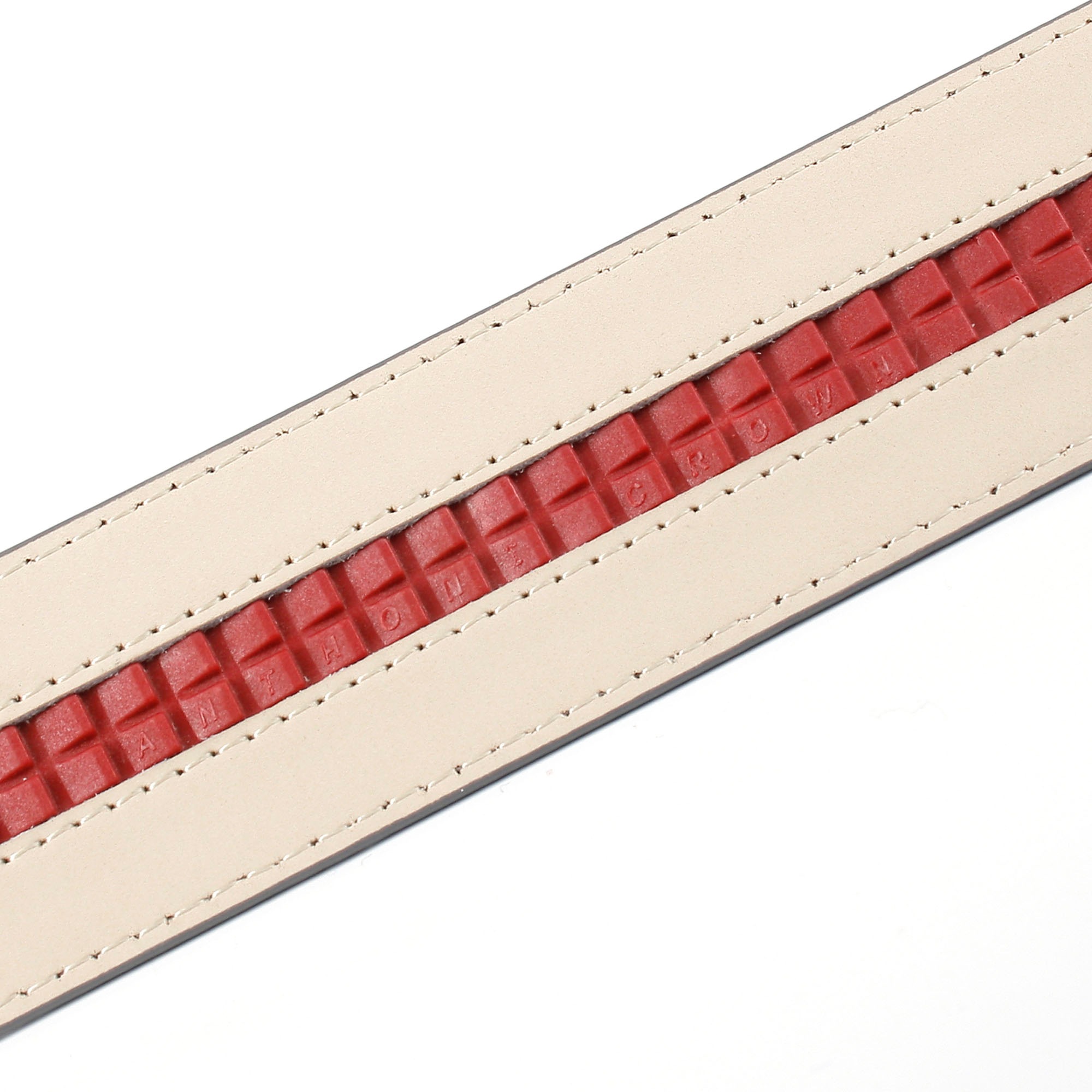 Anthoni Crown Ledergürtel, für Jeans mit Metalllogo