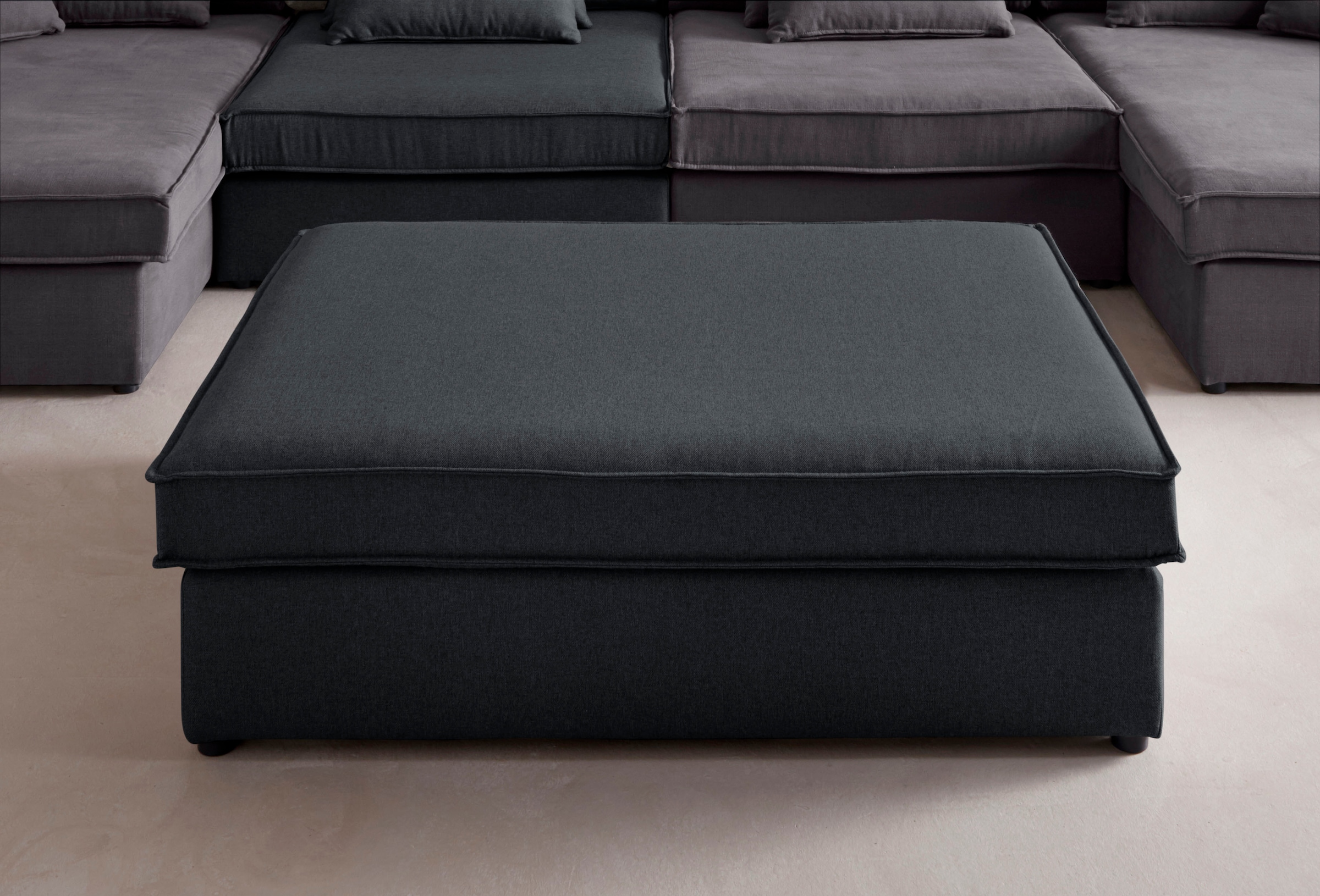 OTTO home Polsterhocker »Enid« einzeln stellbar oder als Teil eines Modulsofas, fester Sitzkomfort