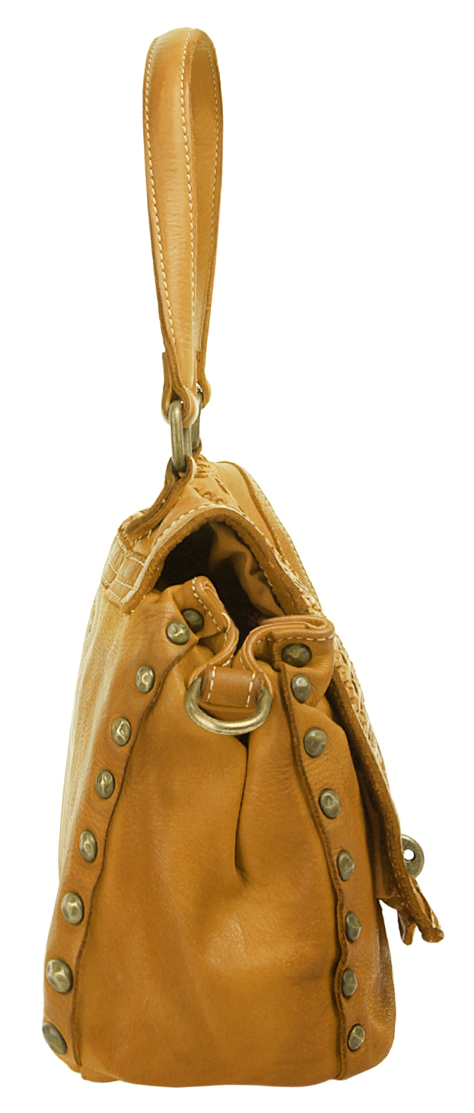 Samantha Look Henkeltasche echt Leder, Made in Italy