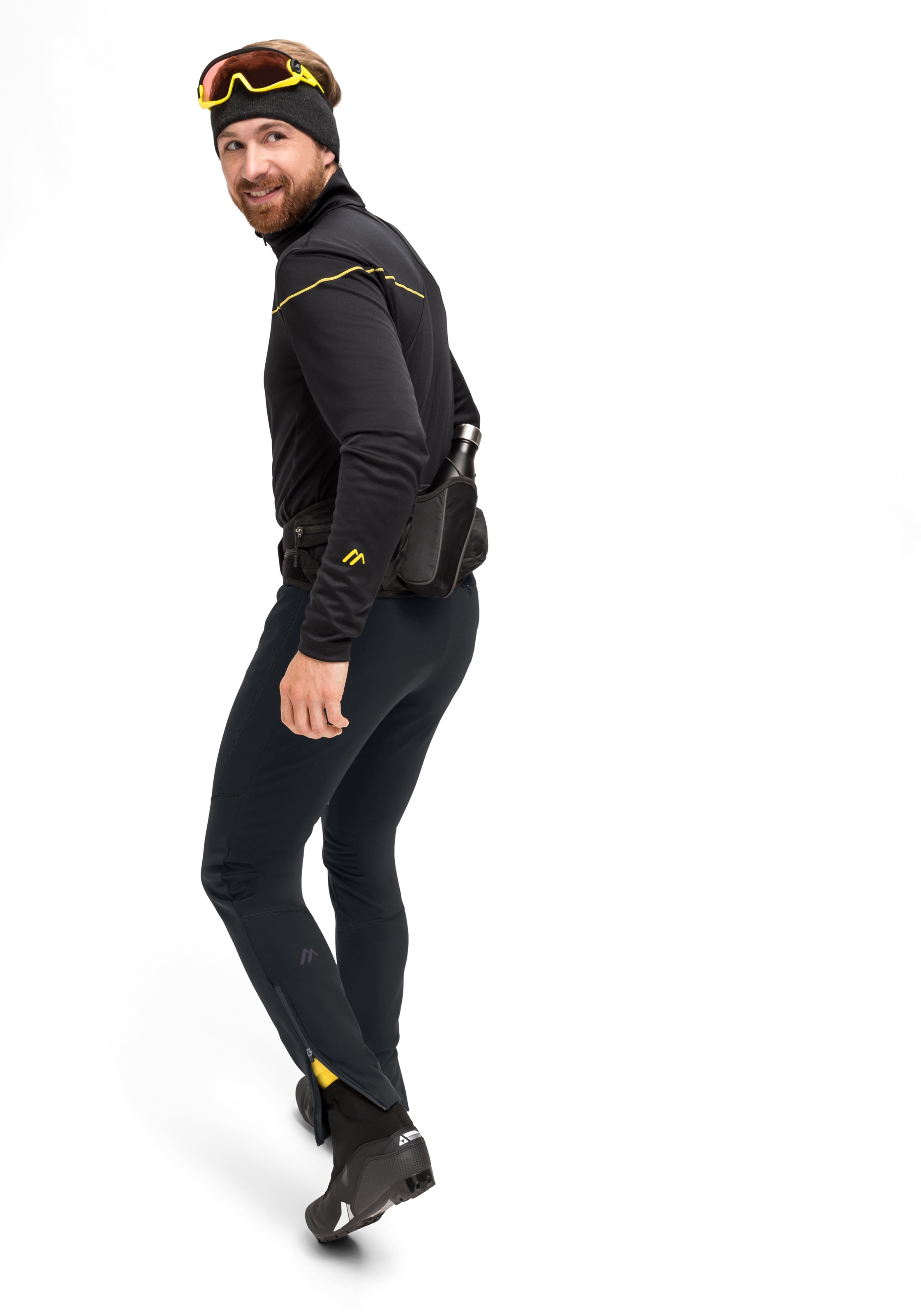 Maier Sports Skihose »TelfsTight 2.0M«, Herren Langlaufhose, 4-Wege-Stretch, Skitourenhose, Vorderseite aus Softshell