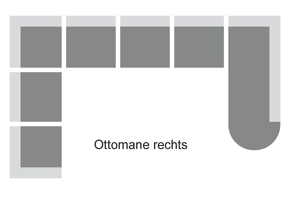DOMO collection Wohnlandschaft »Papenburg U-Form«, in großer Farbvielfalt, wahlweise mit Bettfunktion