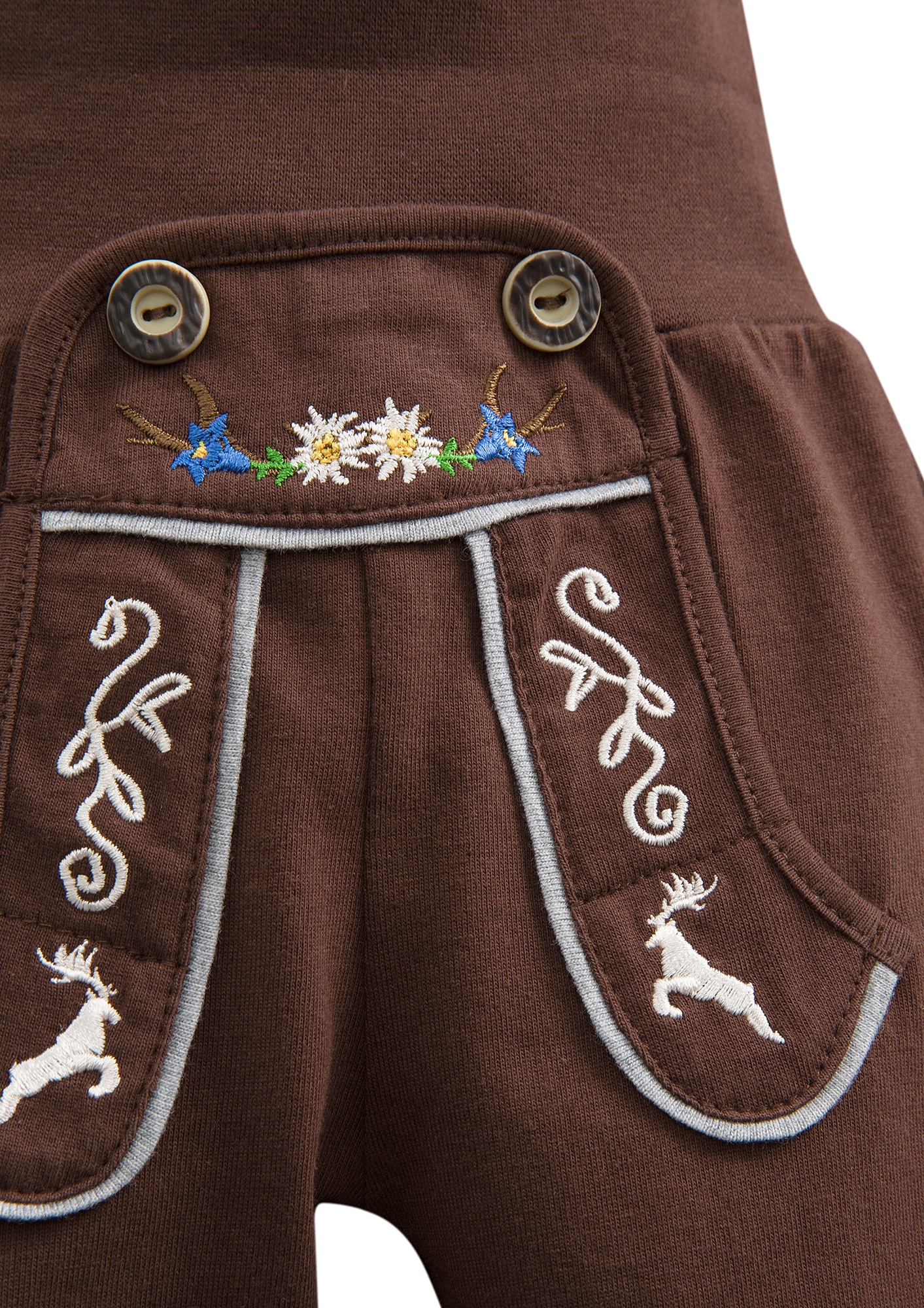 BONDI Trachtenhose, in Lederhosenoptik mit elastischem Bund