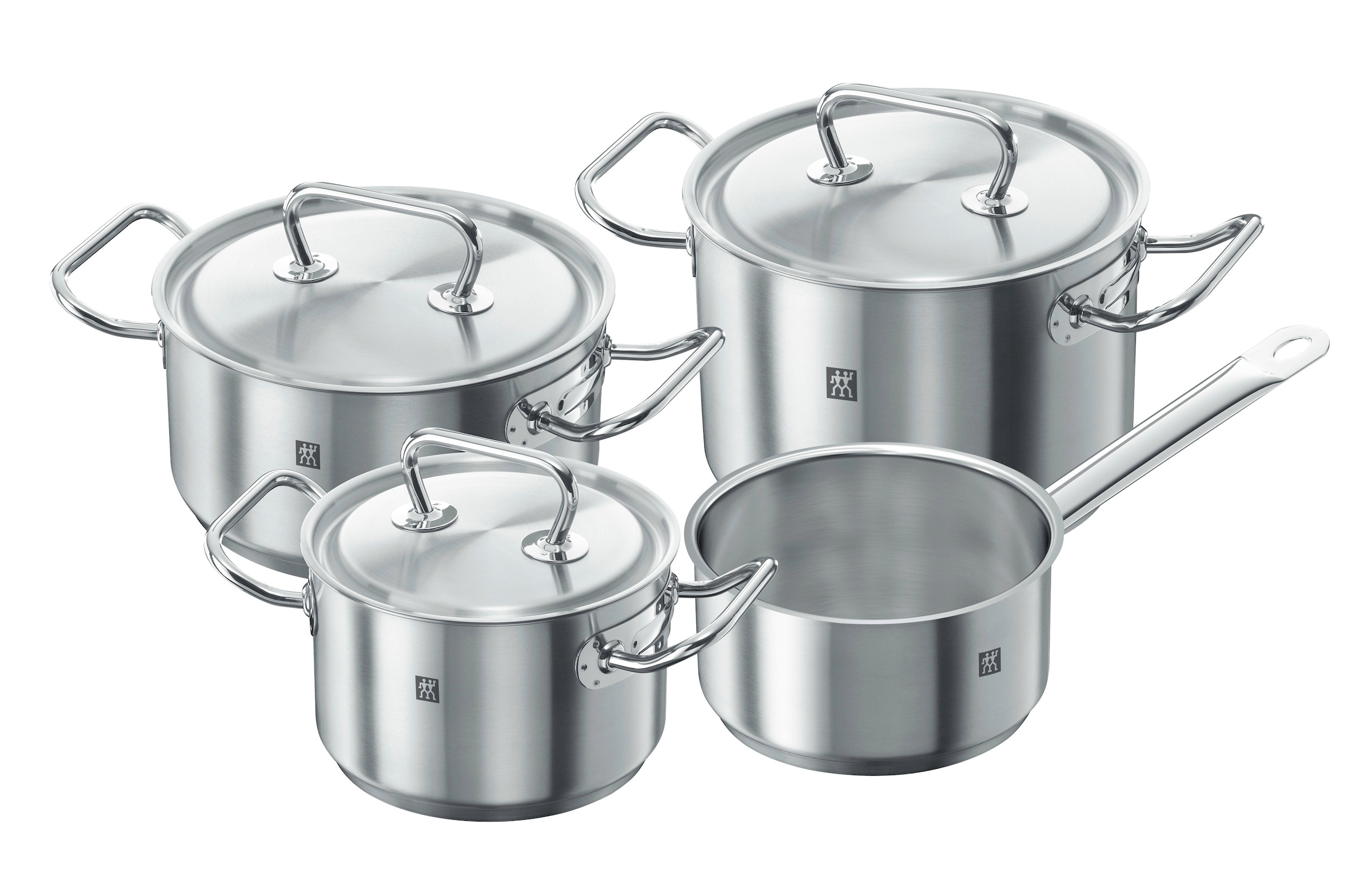 Zwilling Topf-Set »TWIN Classic«, Edelstahl 18/10, (Set, 4 tlg.), 18/10 Edelstahl, Silber, 4-tlg., Induktion