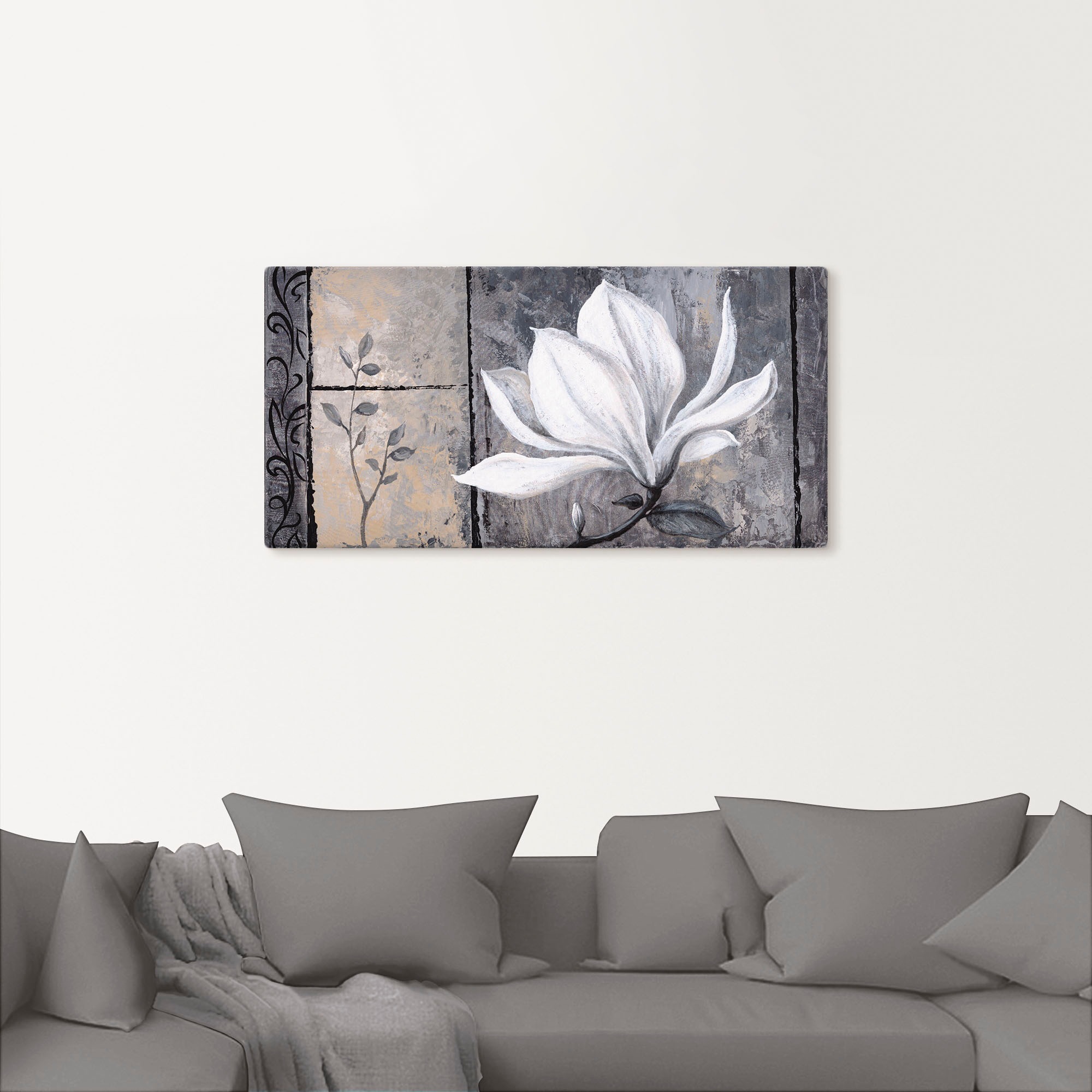 Artland Leinwandbild »Klassische Magnolie« Blumen 1 Stk. tlg. auf Holzrahmen gespannt