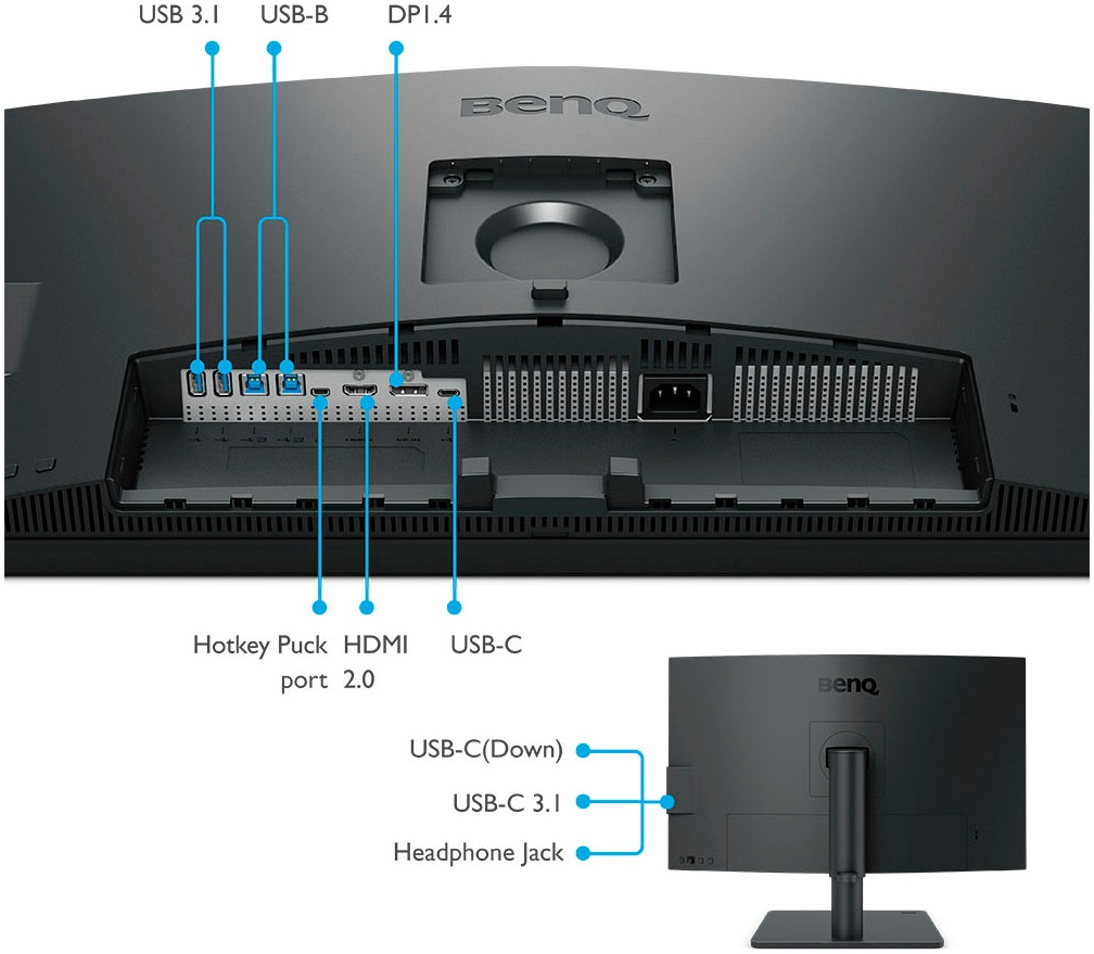 BenQ LED-Monitor »PD2705U«, 69 cm/27 Zoll, 3840 x 2160 px, 4K Ultra HD, 5 ms Reaktionszeit, 60 Hz