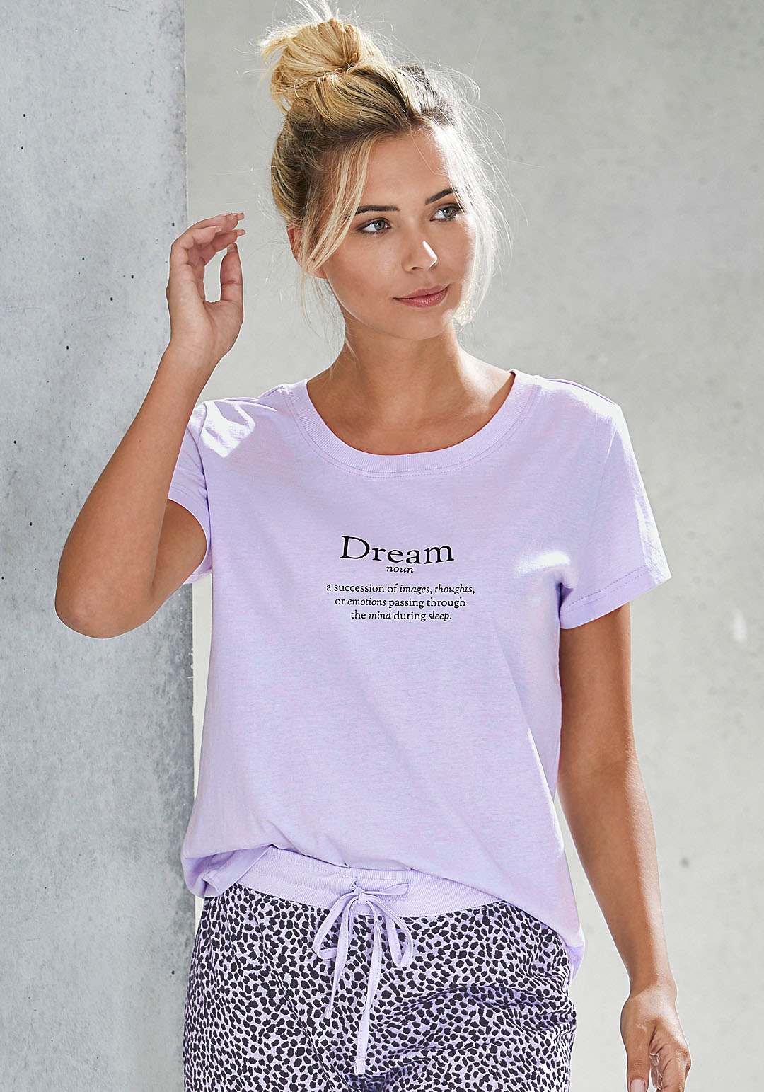 Vivance Dreams bei online mit OTTO Statementdruck Pyjamaoberteil