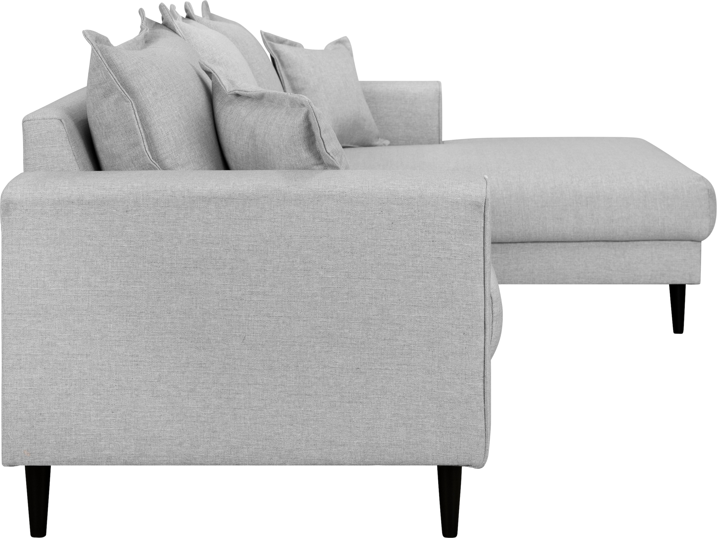 Home affaire Ecksofa »VEYRAS L-Form«, hoher Sitzkomfort, incl. 2 Zierkissen mit Keder, B/T/H: 230/150/76 cm