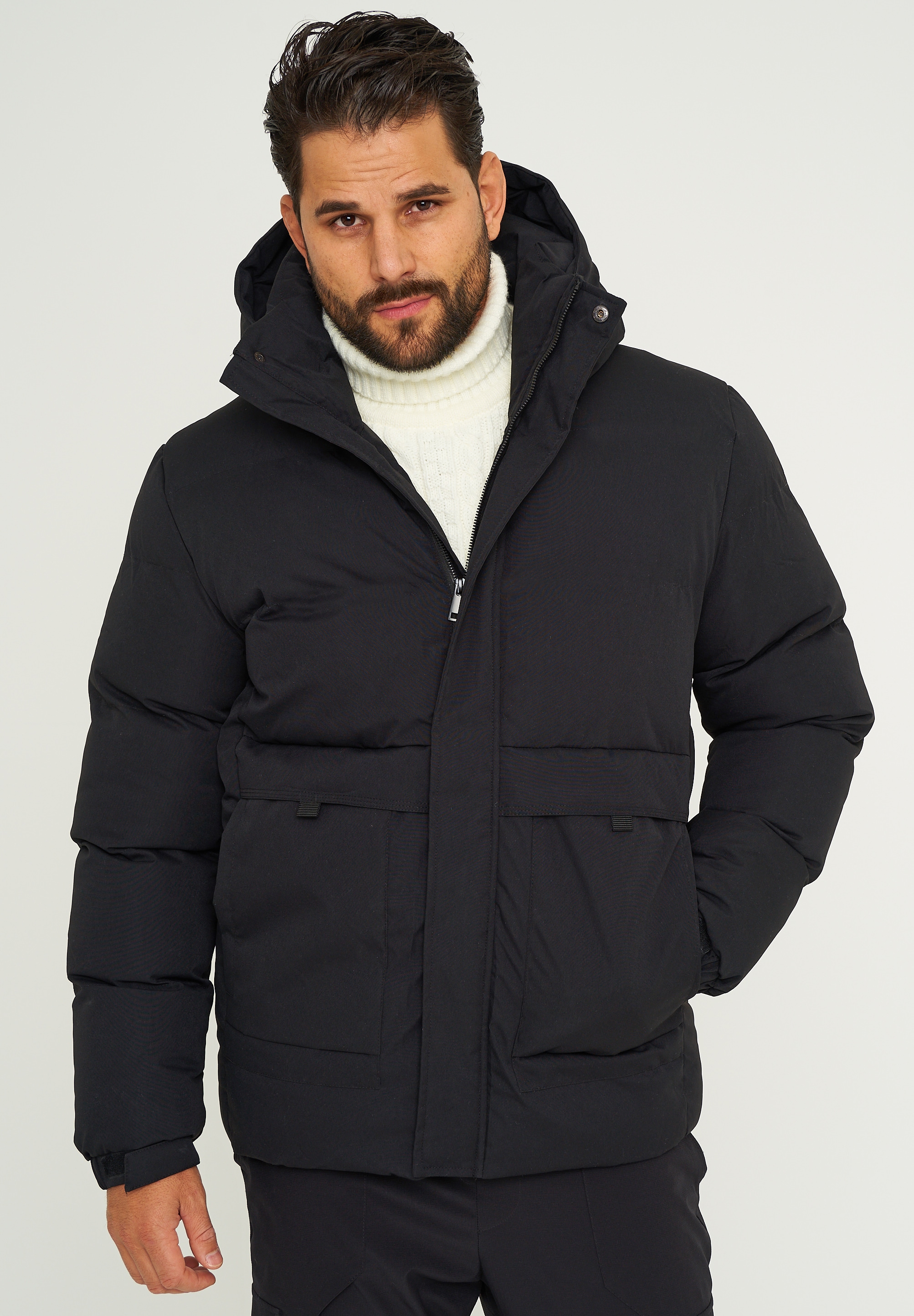 SOULSTAR Winterjacke »SOULSTAR Winterjacke S2TIMA« mit Kapuze Herren Pufferjacke mit Kapuze warme Steppjacke Mens Jacket