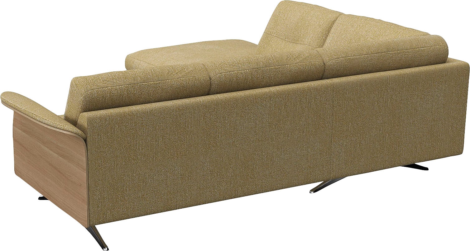 FLEXLUX Ecksofa »Glow, super bequem durch hochwertigem Sitzaufbau mit Federkern, L-Form«, Modernes skandinavisches Design