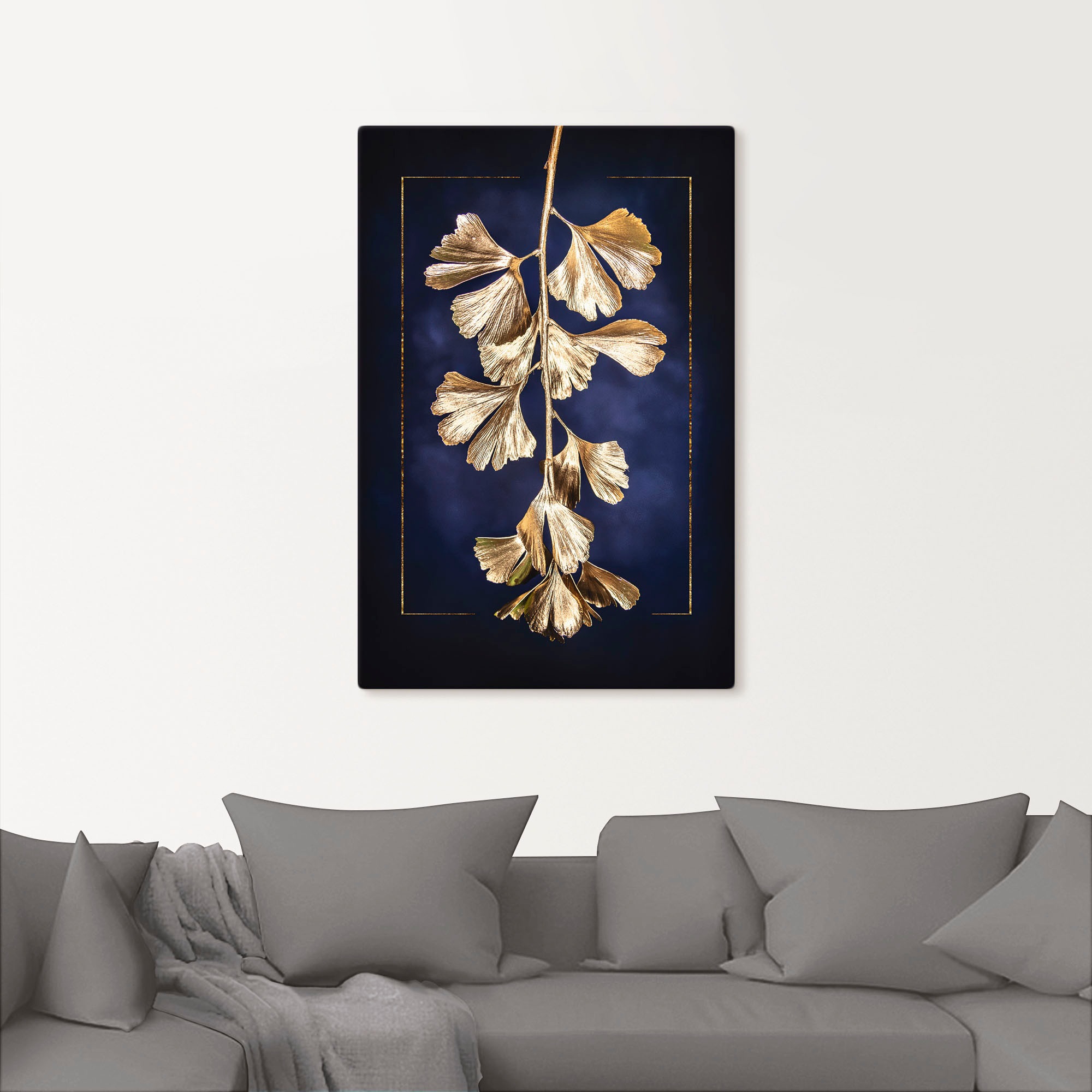 Artland Wandbild »Goldener Gingko« Blätterbilder 1 Stk. tlg. als Leinwandbild, Poster in verschied. Größen
