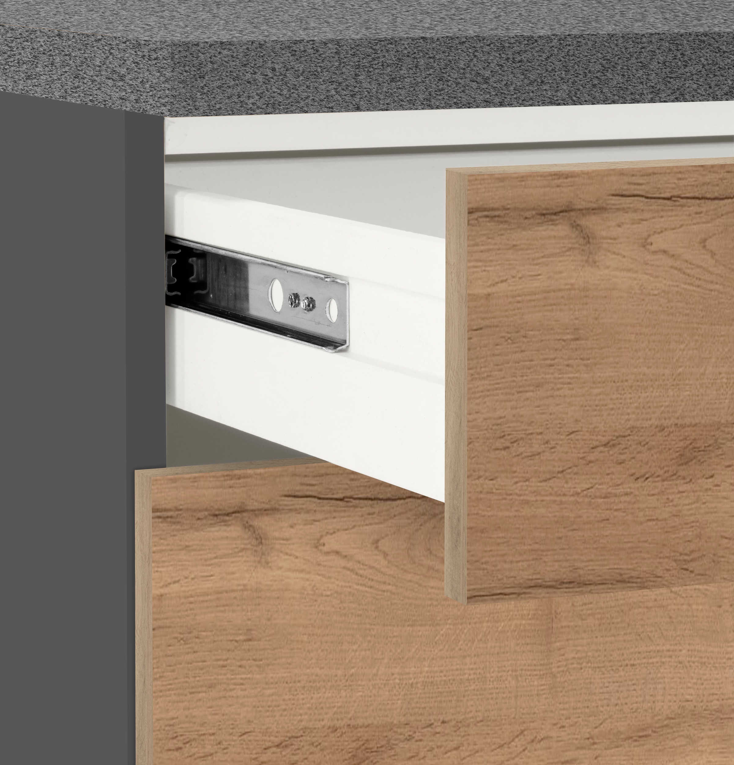 KOCHSTATION Küchenzeile »KS-Colmar« ohne E-Geräte, Breite 360 cm