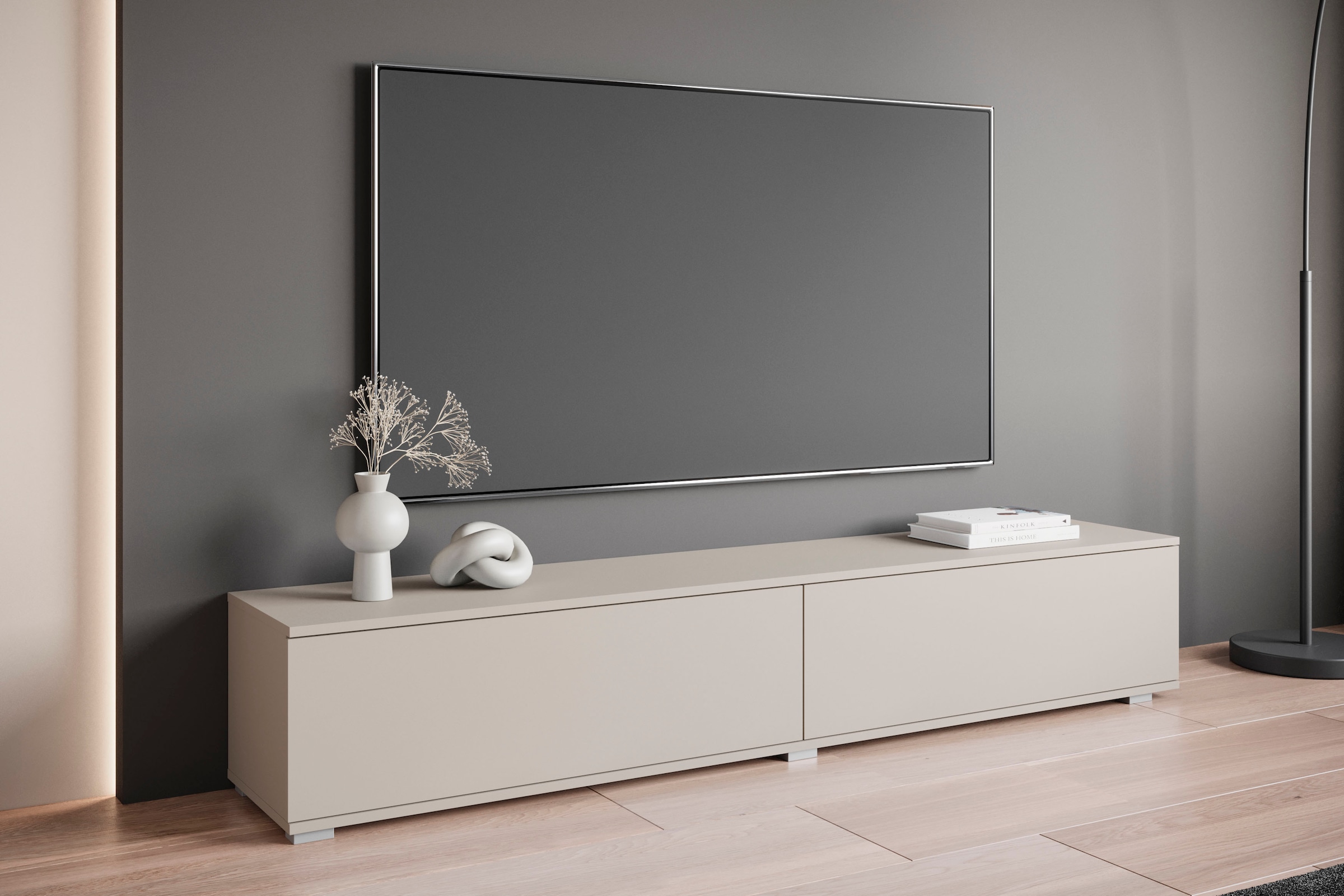 OTTO home Lowboard »Kenia« 1 Stk. tlg. 2 Klappen – flexibel hängend oder stehend montierbar