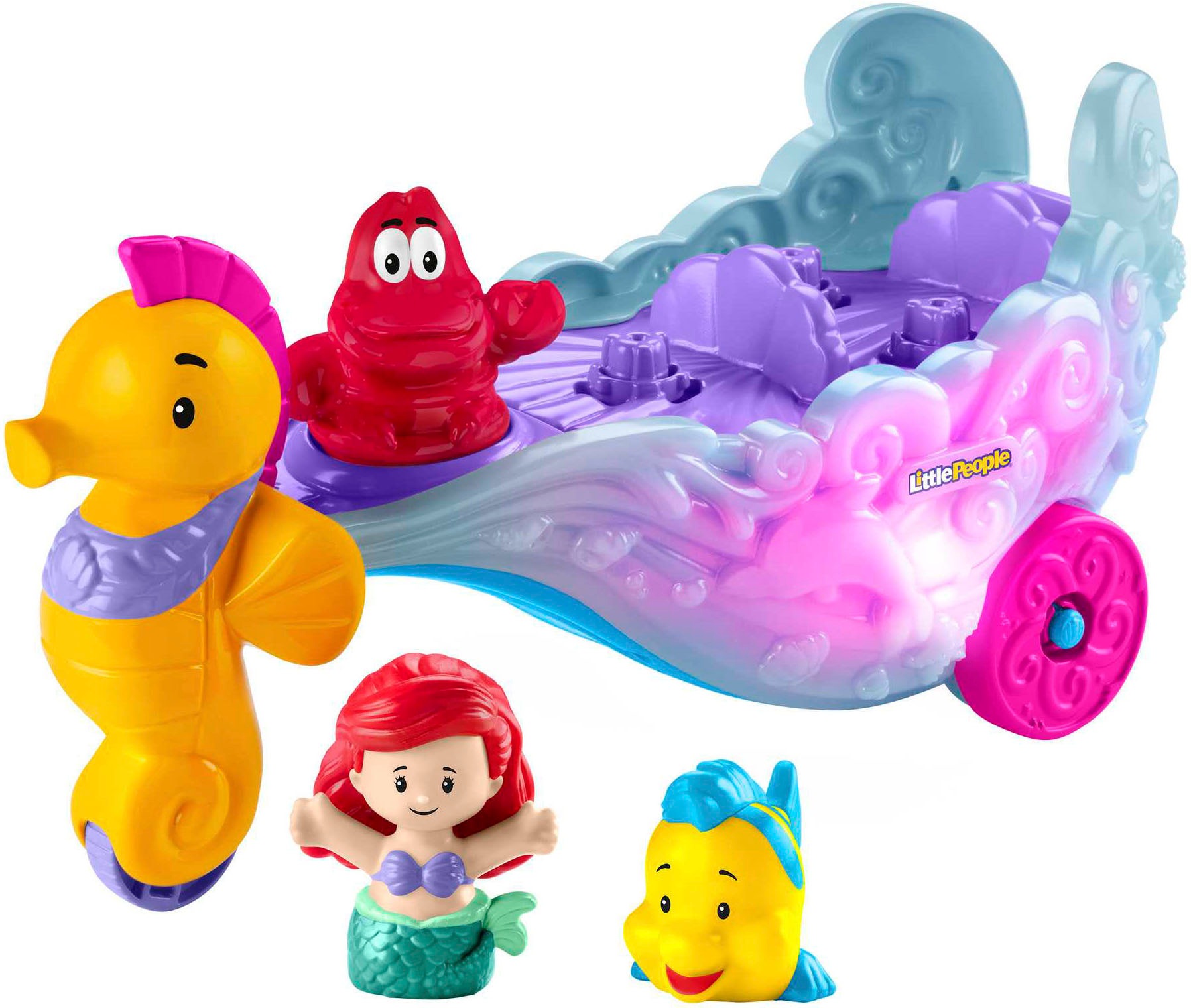 Fisher-Price® Lernspielzeug »Little People Arielle Kutsche Musikspielzeug«, mit Licht und Sound