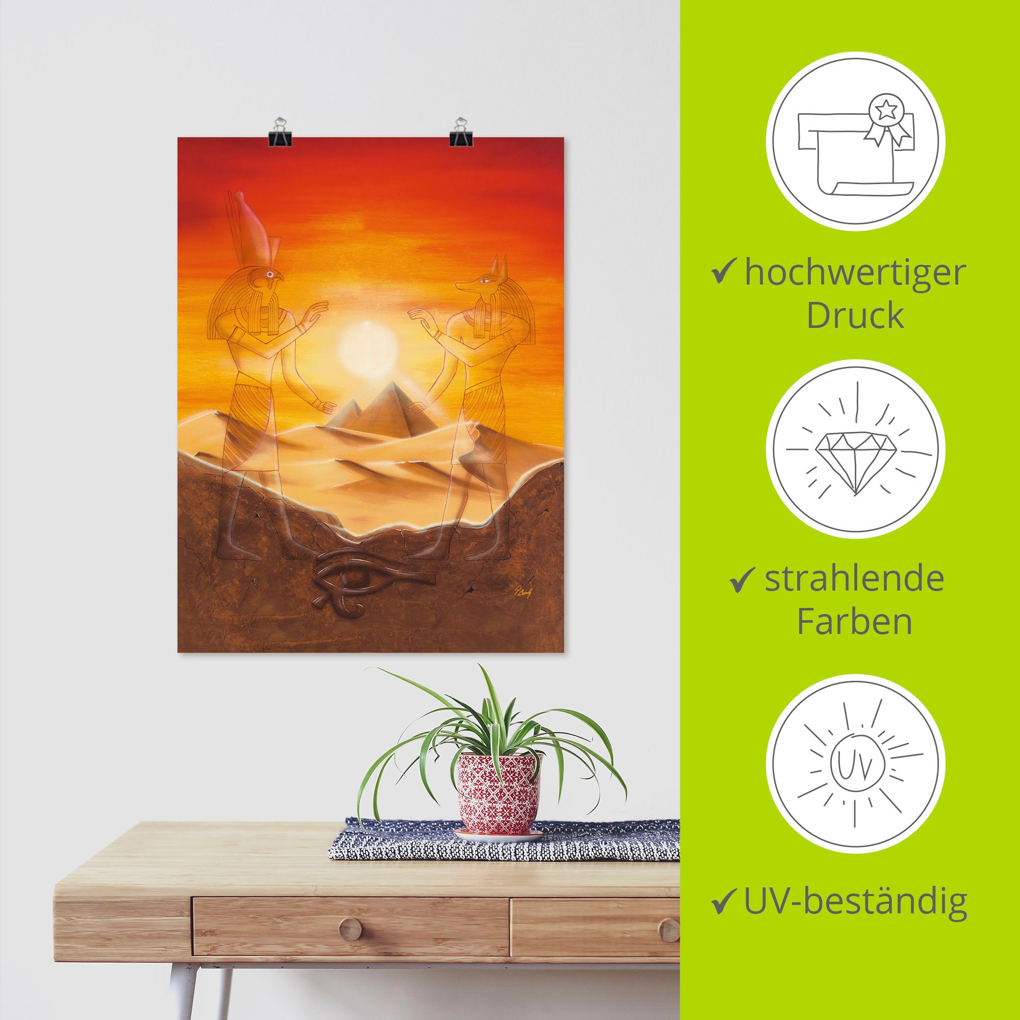 Artland Wandbild »Ägypten«, Afrika, (1 St.), als Alubild, Outdoorbild, Leinwandbild, Poster, Wandaufkleber