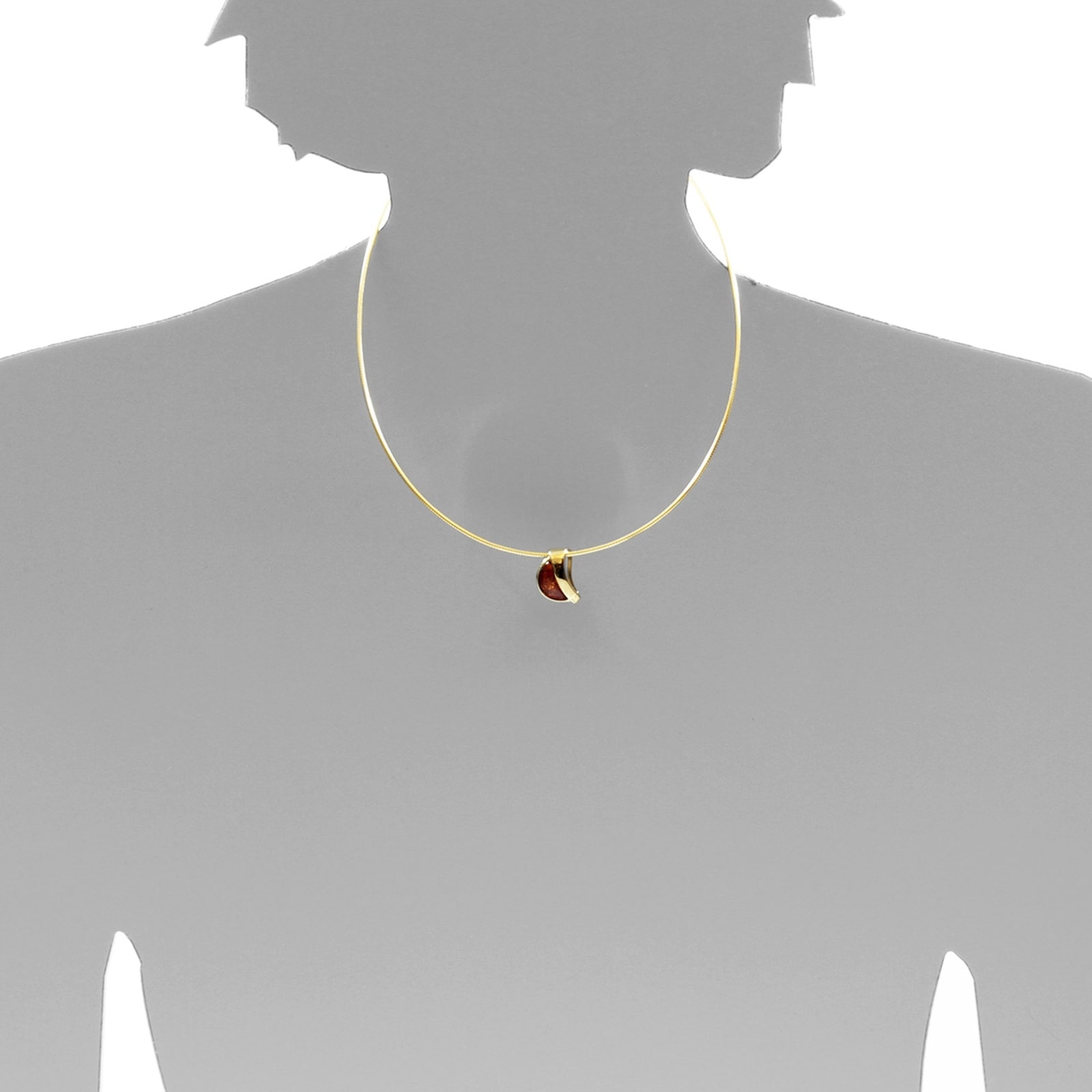 OSTSEE-SCHMUCK Kettenanhänger »- Gleiter-Lale - Silber 925/000, vergoldet - Bernstein«