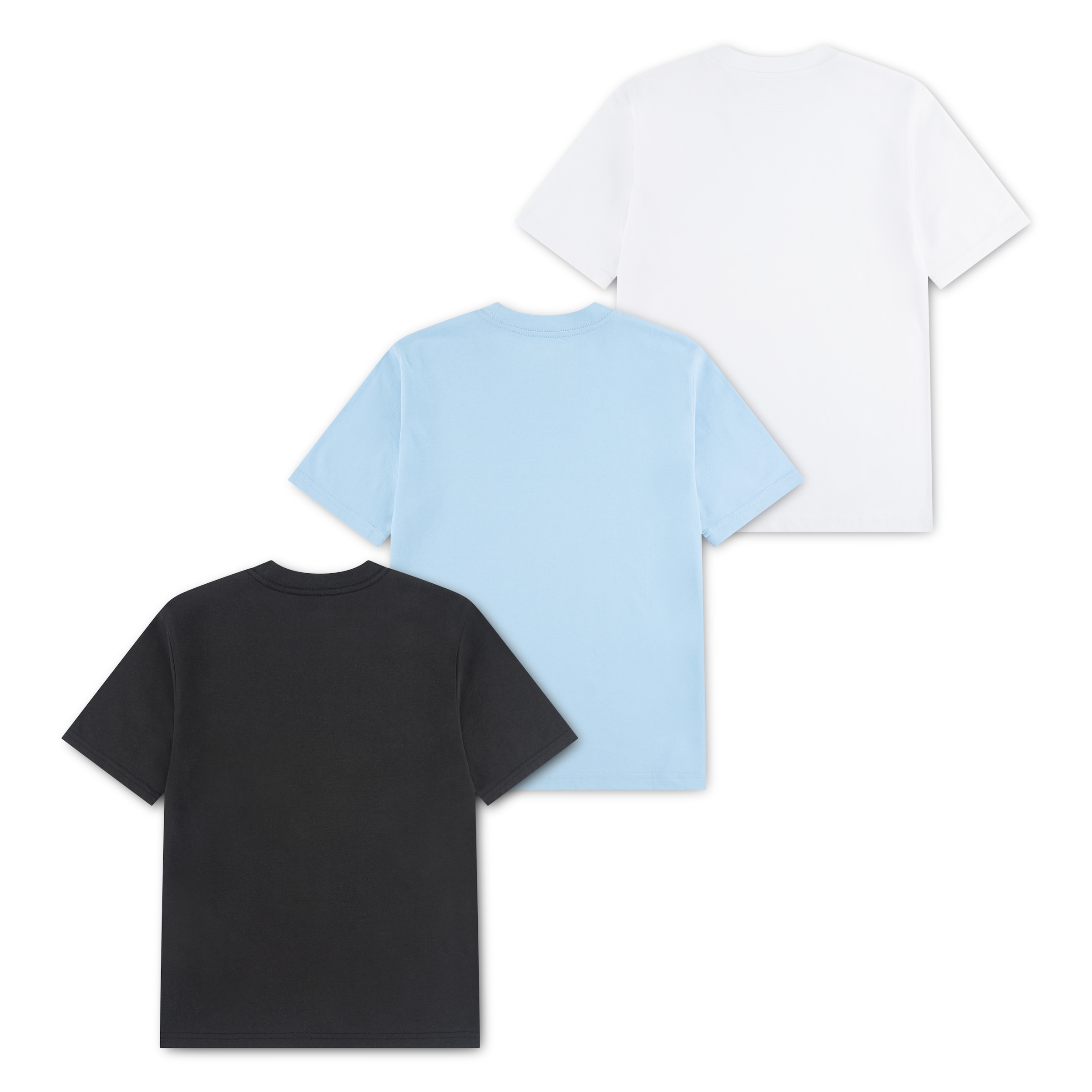 Hurley T-Shirt »CORE LOGO TEE 3PK HRLB-3K-9316« Packung, 3, 3 für Jugendliche, passgenauer Schnitt, pflegeleicht