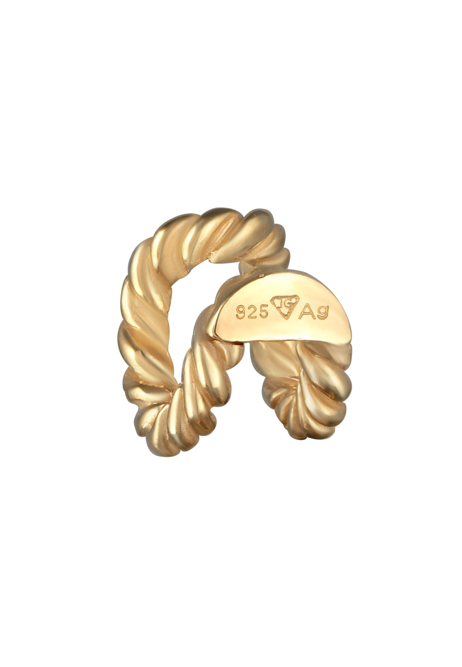 Elli Ohrklemme »Ohrringe Single Earcuff Double Twisted Look 925 Silber«