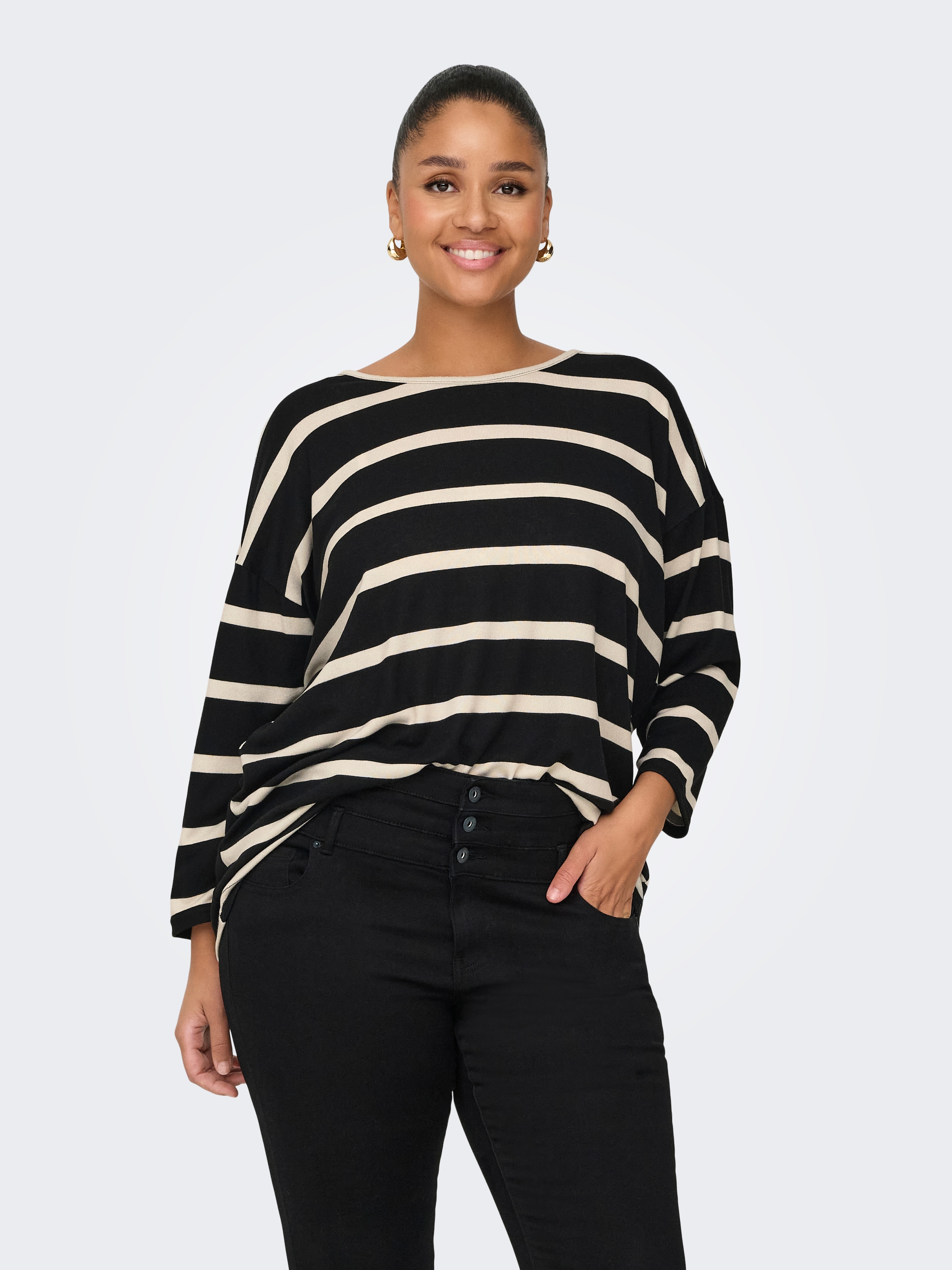 ONLY CARMAKOMA 3/4-Arm-Shirt »CARALBA 3/4 TOP NOOS«